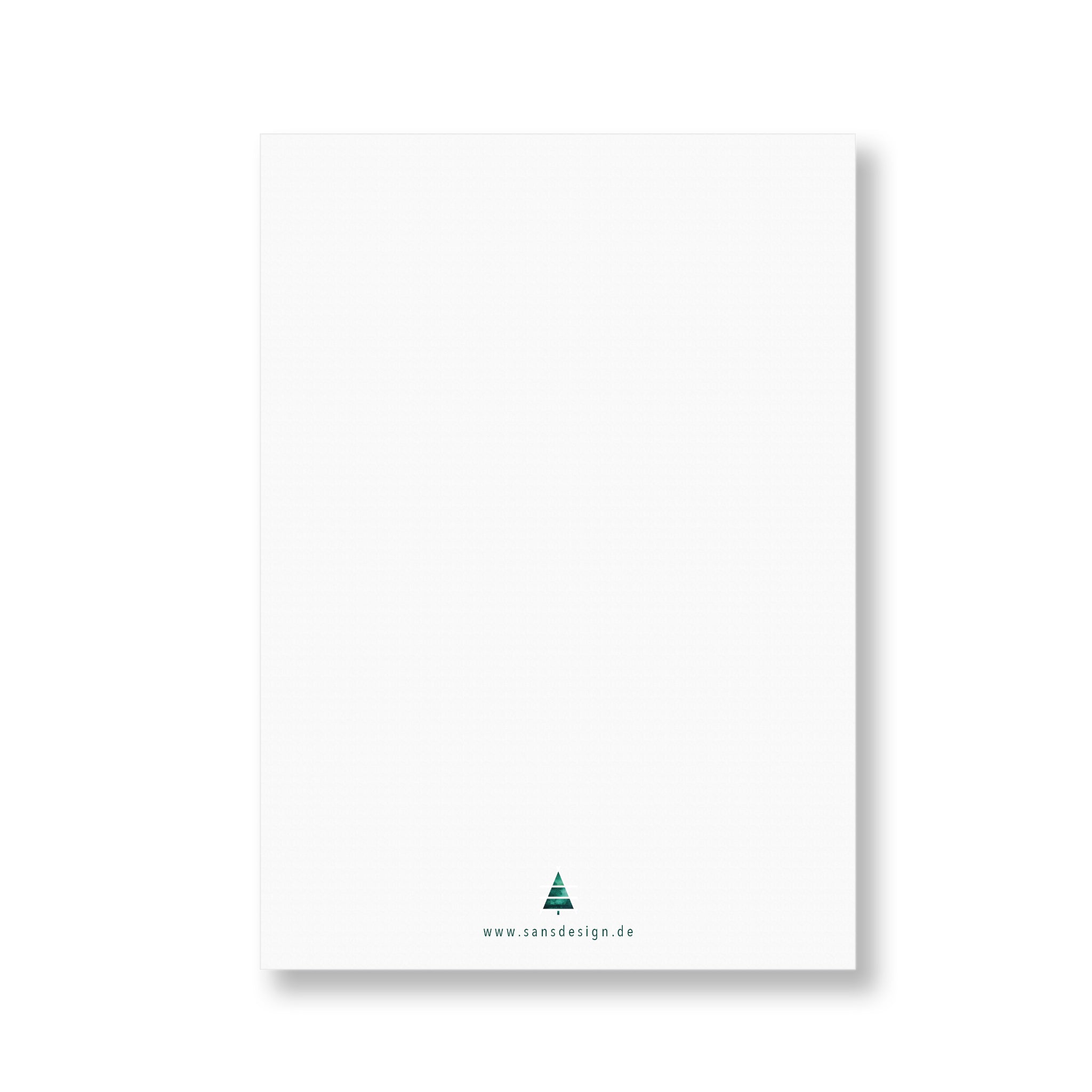 SANS.design Aquarell Postkarte A6