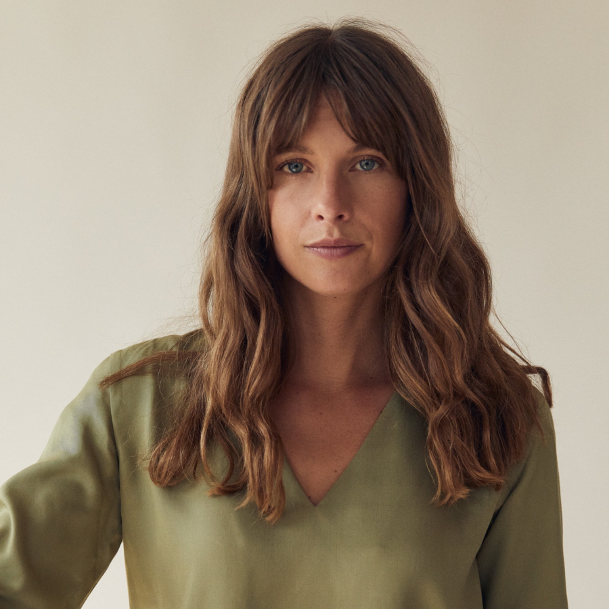 The Slow Label V-Neck Blouse