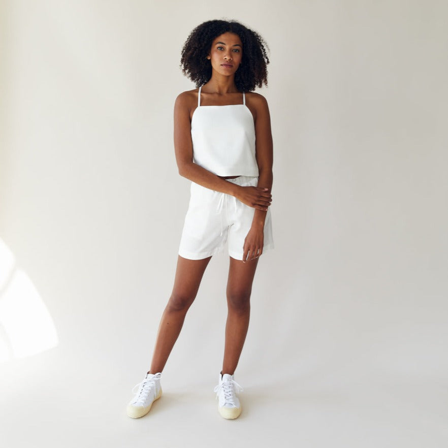 The Slow Label The Basic Shorts White