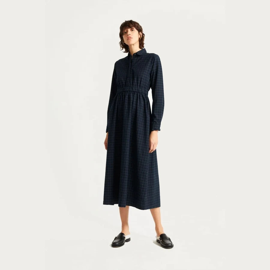 Thinking Mu Kleid "Nara" Blau