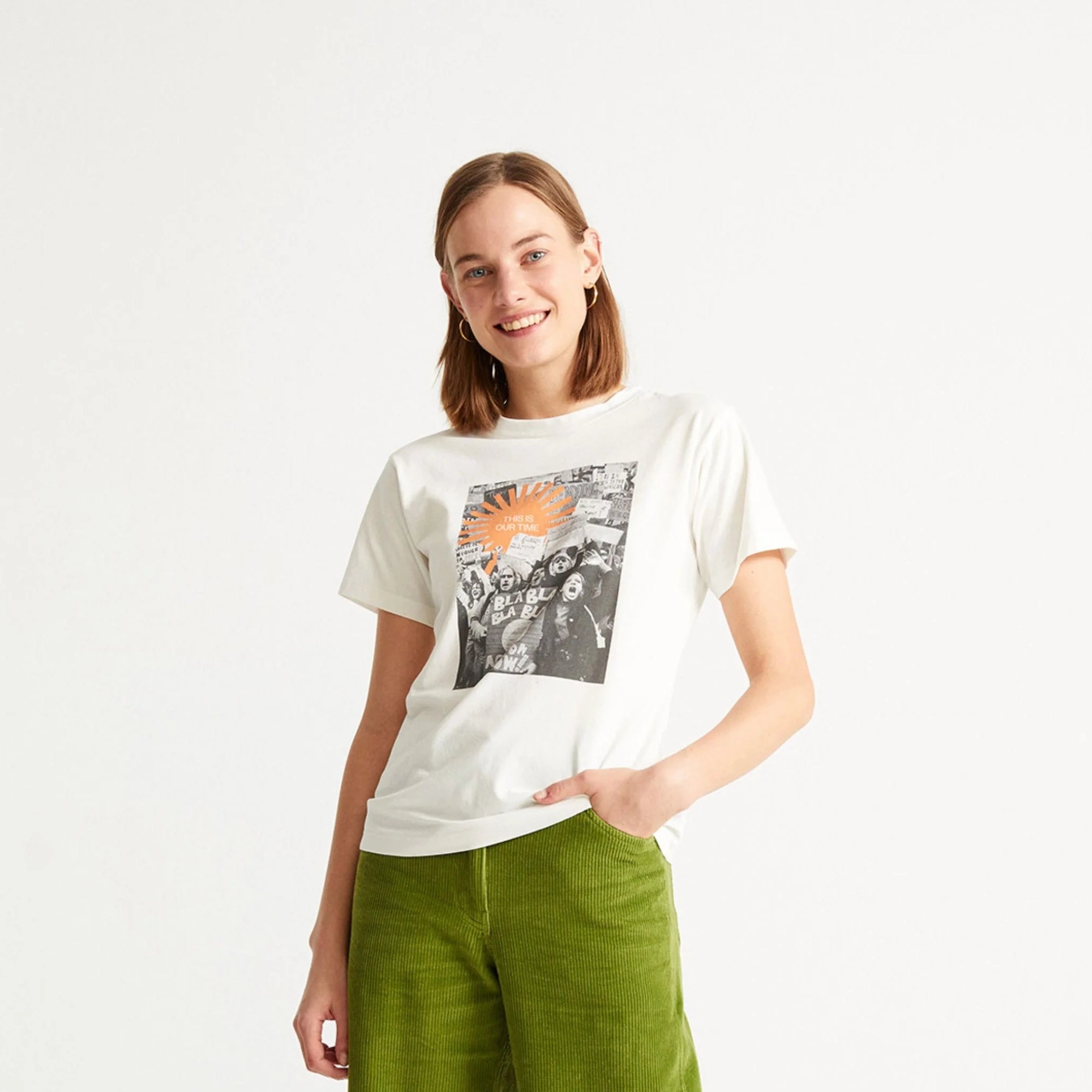 Thinking Mu Damen T-Shirt "This is our time"