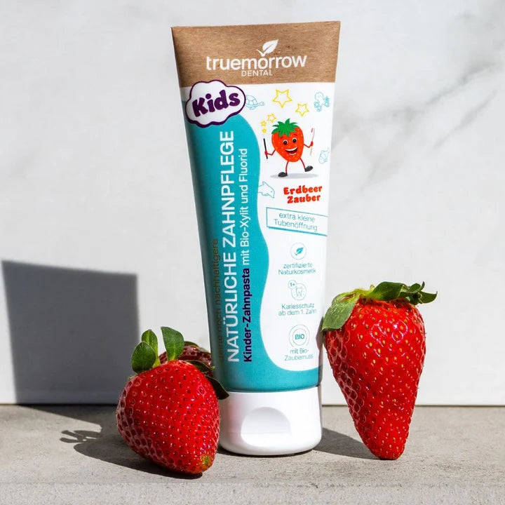 truemorrow Kinder-Zahnpasta Erdbeer Zauber
