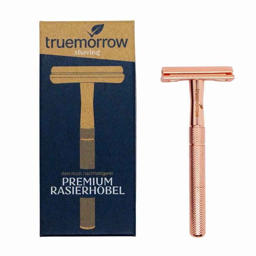 truemorrow Premium Rasierhobel aus Metall Rosé