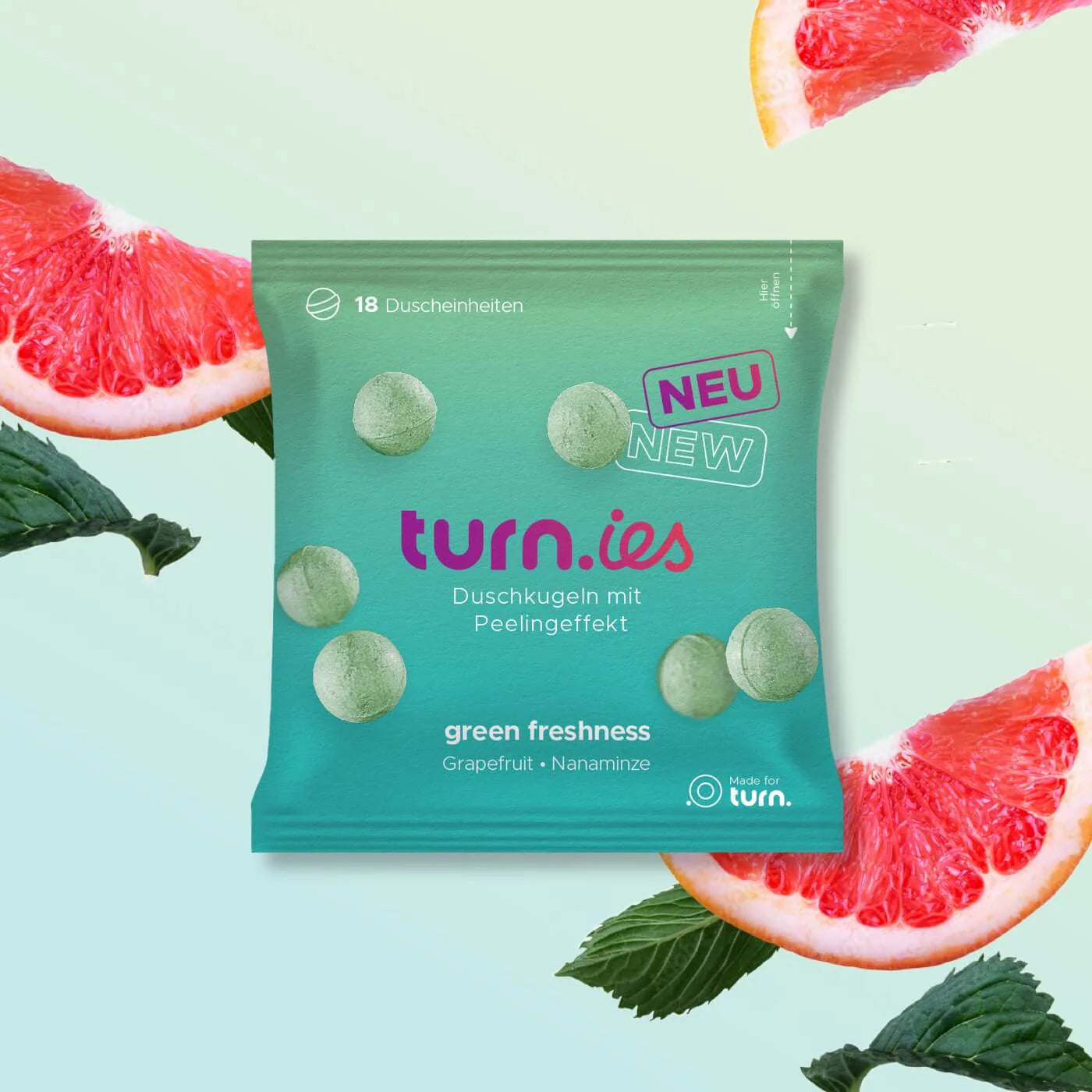 turn of beauty "turn.ies" 4er Pack Green Freshness