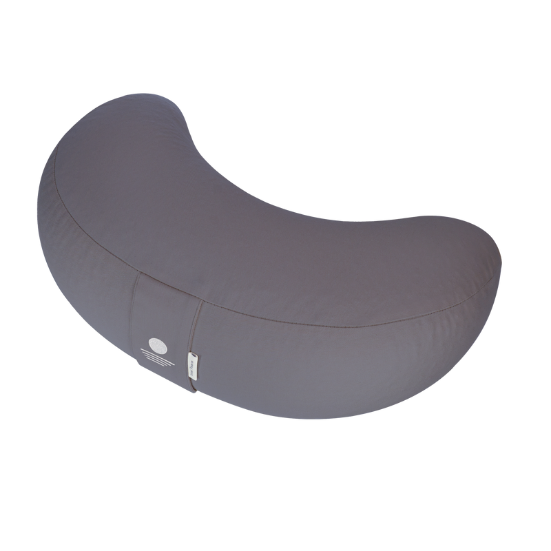 Inner Peace Meditationskissen "Halbmond" Anthrazit 40 cm Breite x 15 cm Höhe