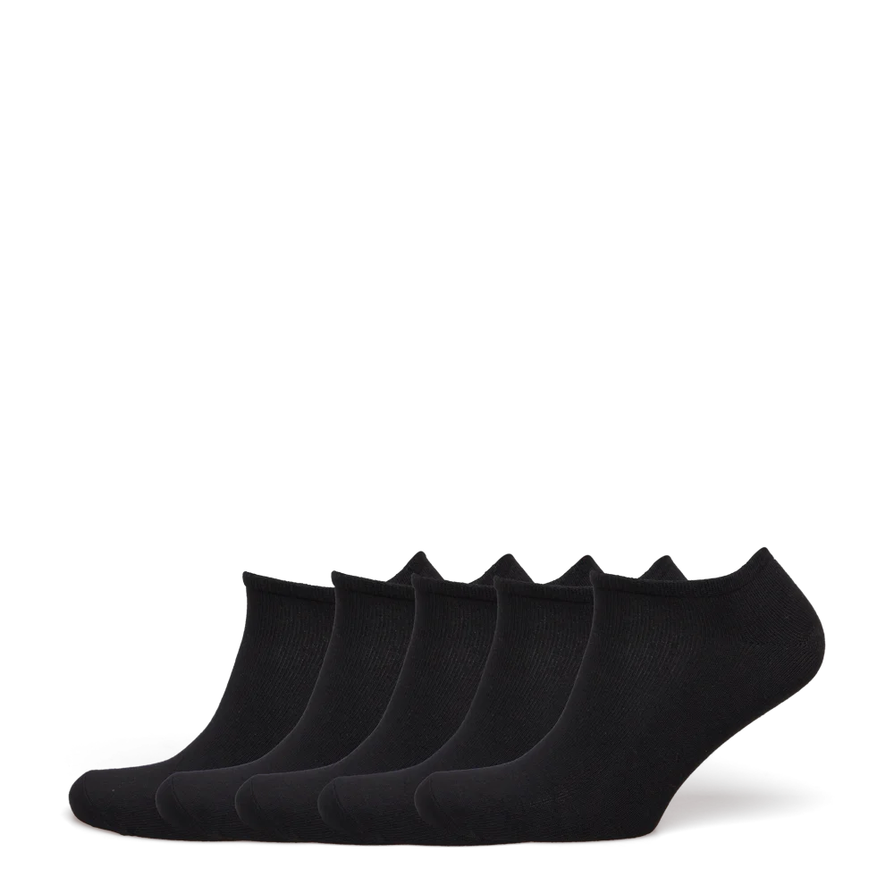 Urban Quest Damen Footies "Bamboo" 5er Pack 36-40 Black