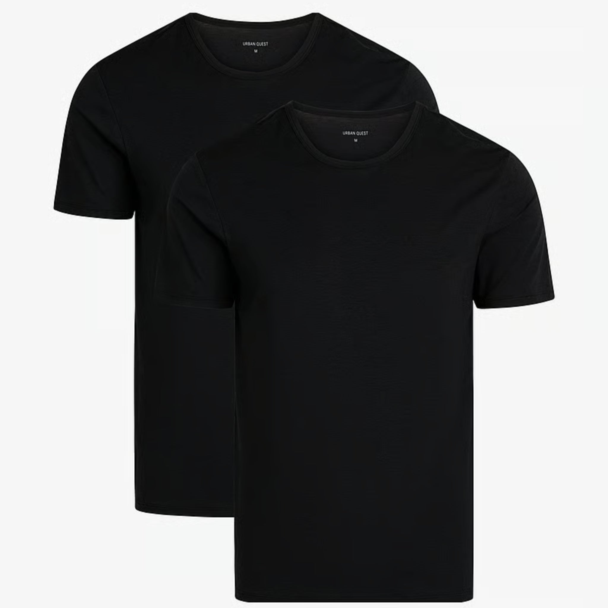 Urban Quest Herren Under Shirt "Bamboo" 2er Pack Black