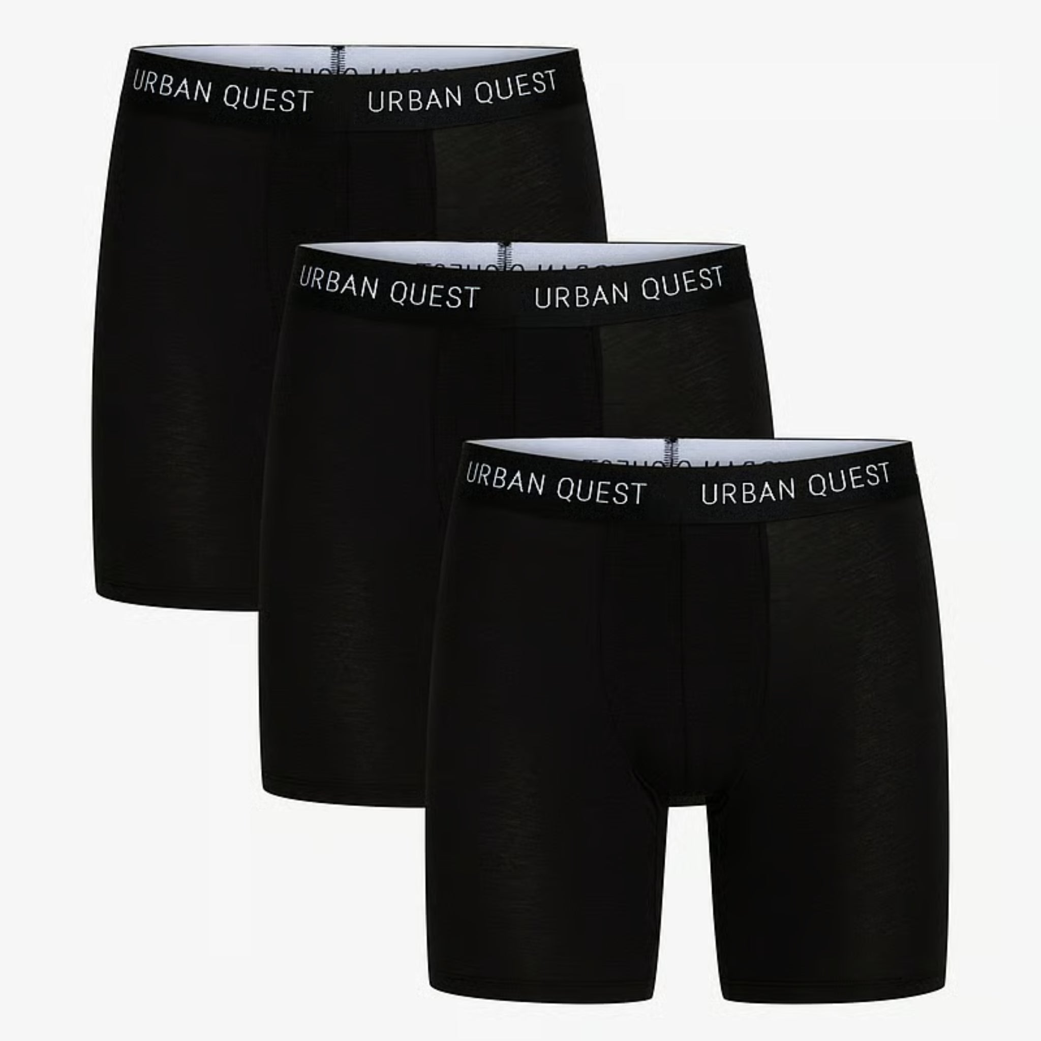 Urban Quest Herren Long Leg Tights "Bamboo" 3er Pack Black