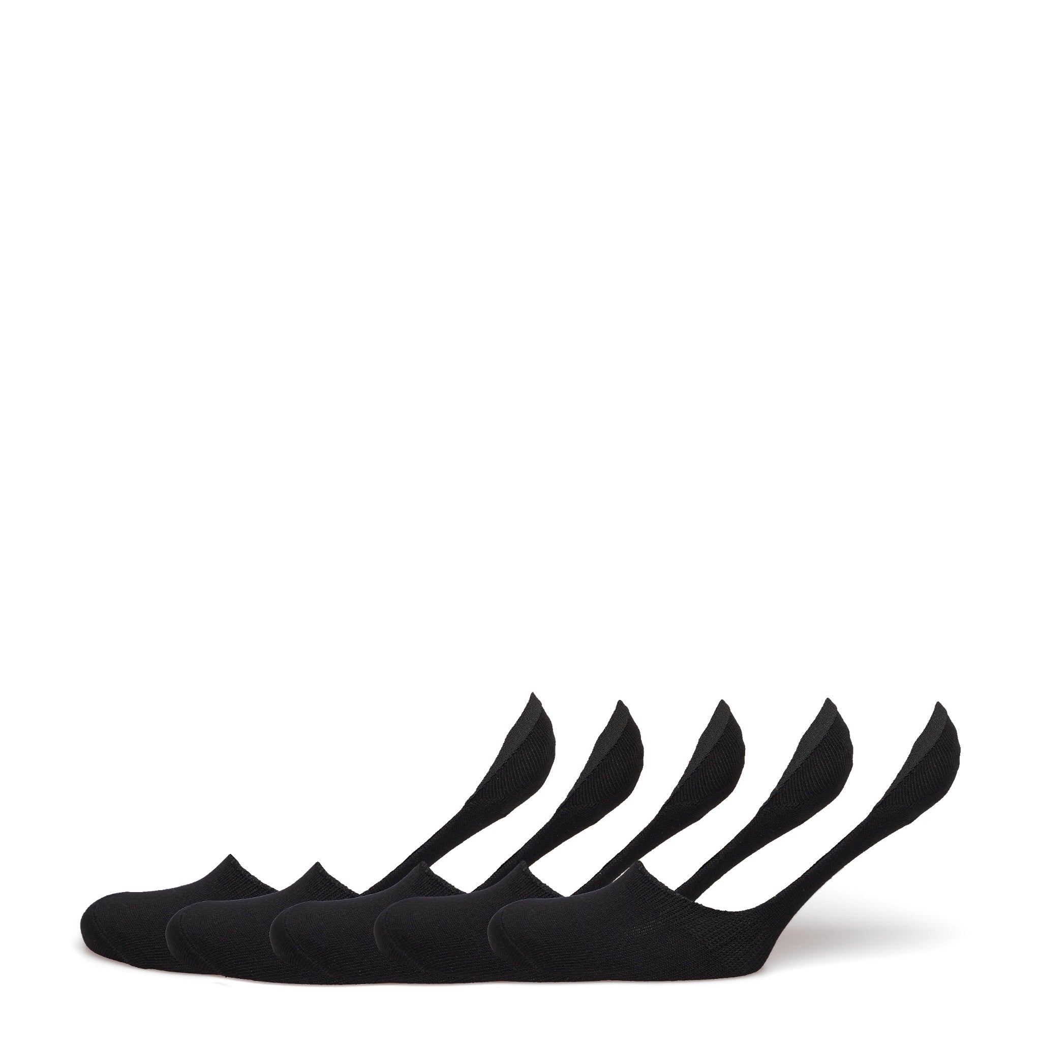 Urban Quest Damen No Show Socks "Bamboo" 5er Pack 36-40 Black