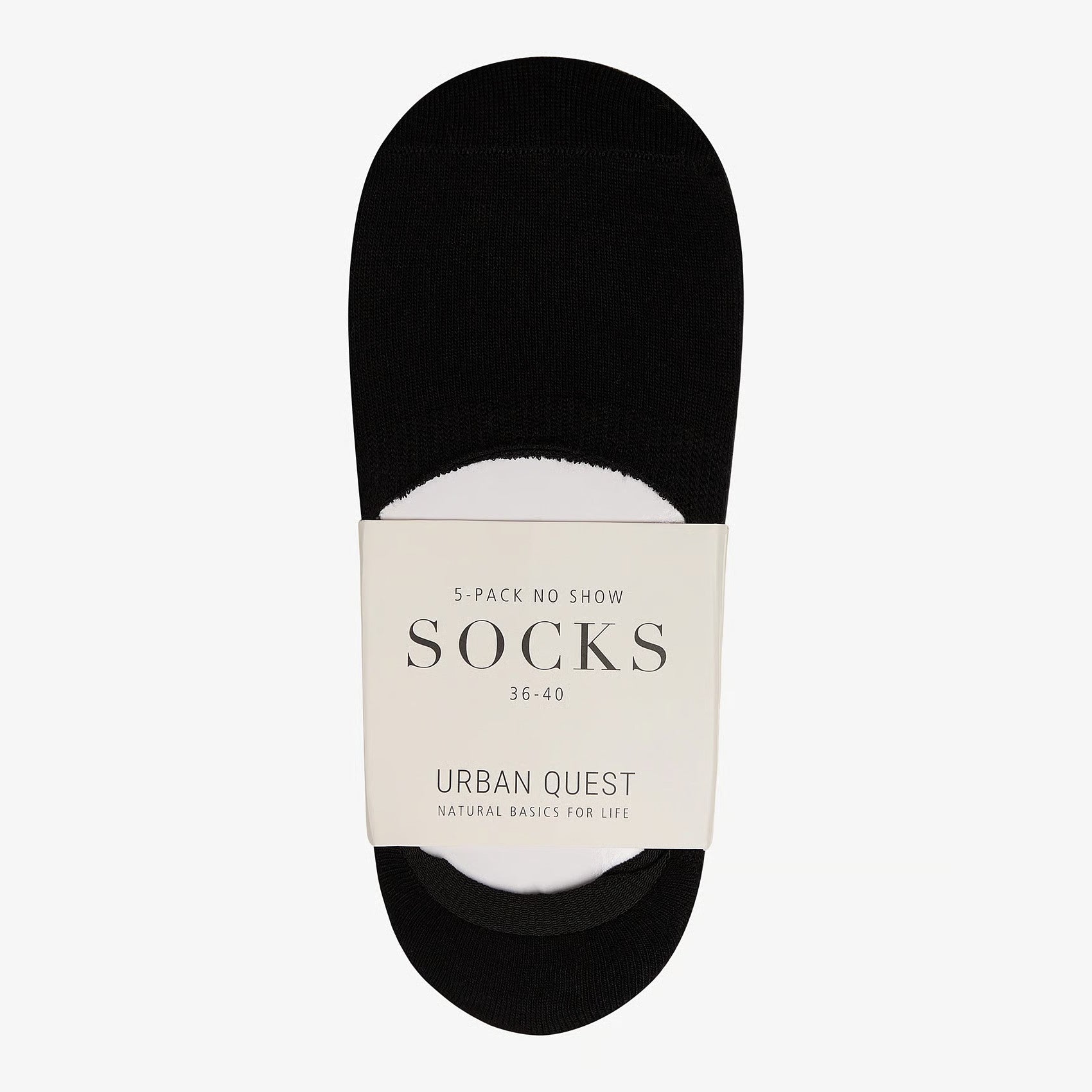 Urban Quest Damen No Show Socks "Bamboo" 5er Pack