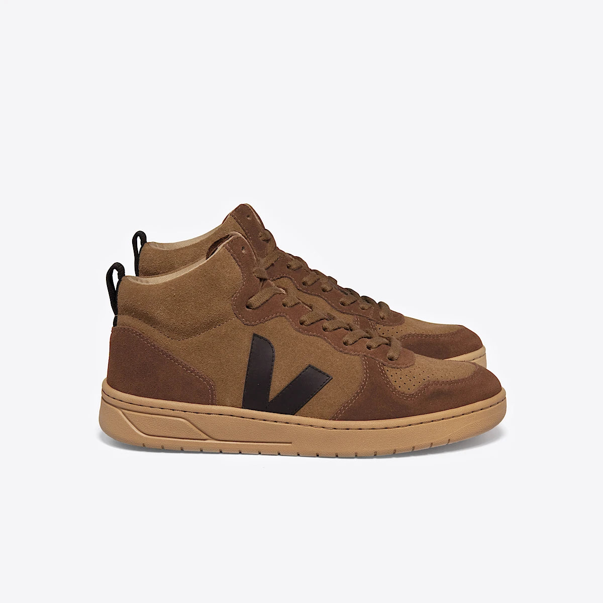 VEJA Sneaker "V-15 Suede" 45 Brown Black