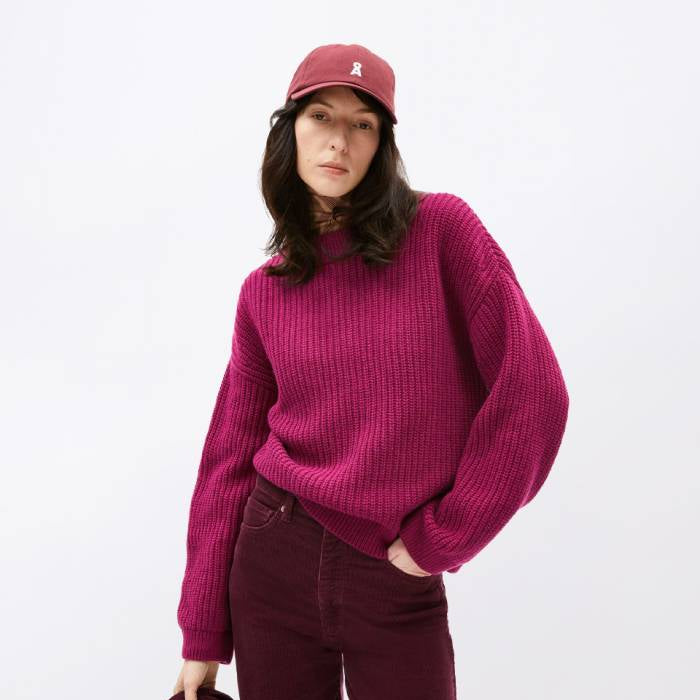 ARMEDANGELS Damen Casual Strick Pullover "MIYAAR SOLID" Cherry Juice