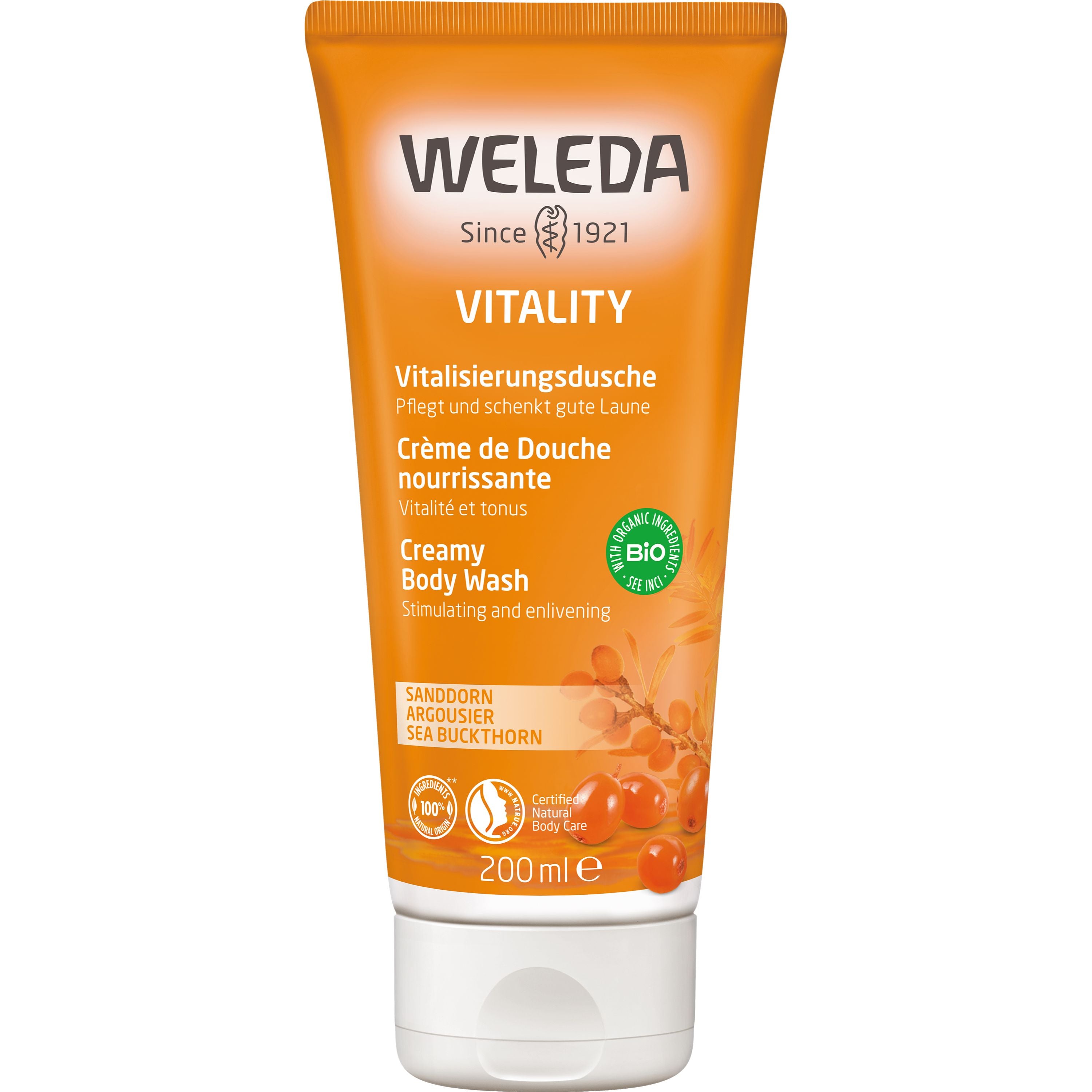Weleda Duschgel Vorteilspack "Sanddorn Vitalisierungsdusche" 2x 200 ml
