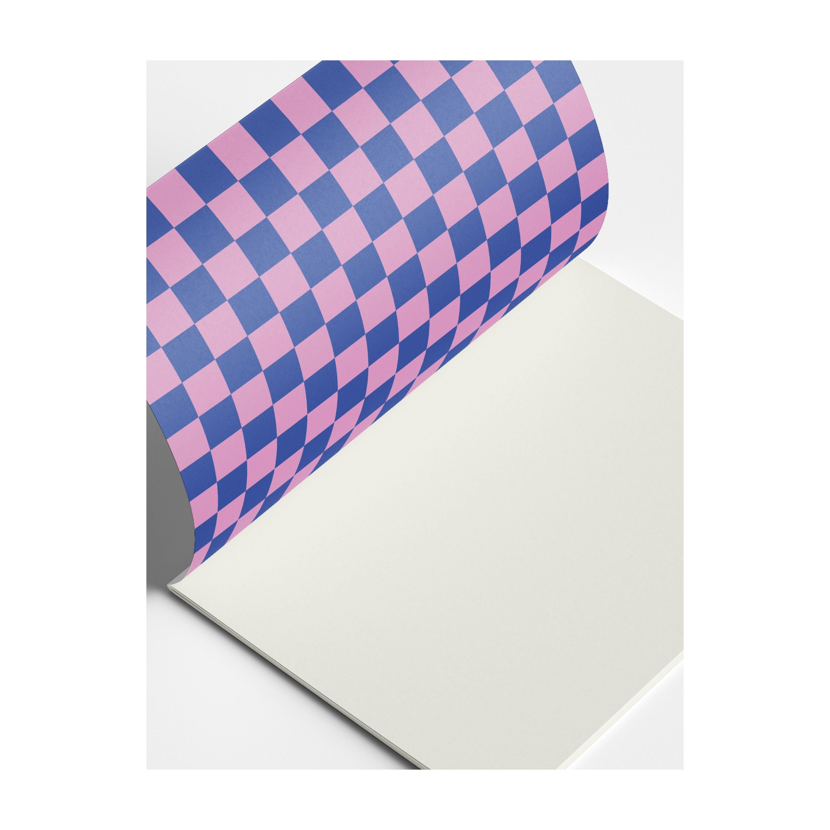 redfries Notizheft DIN A5 checkered rose