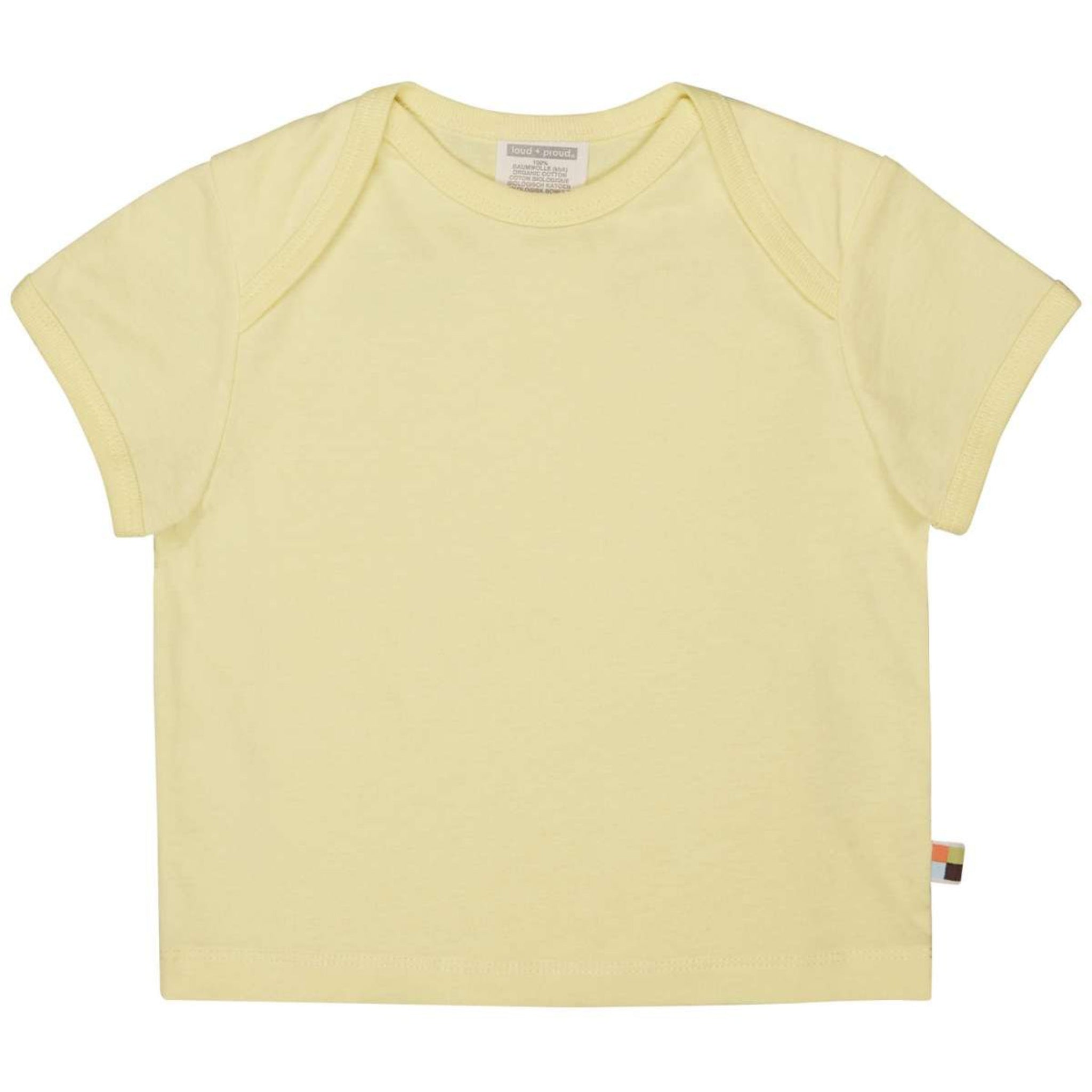 loud + proud T-Shirt uni - Lemon 122 128