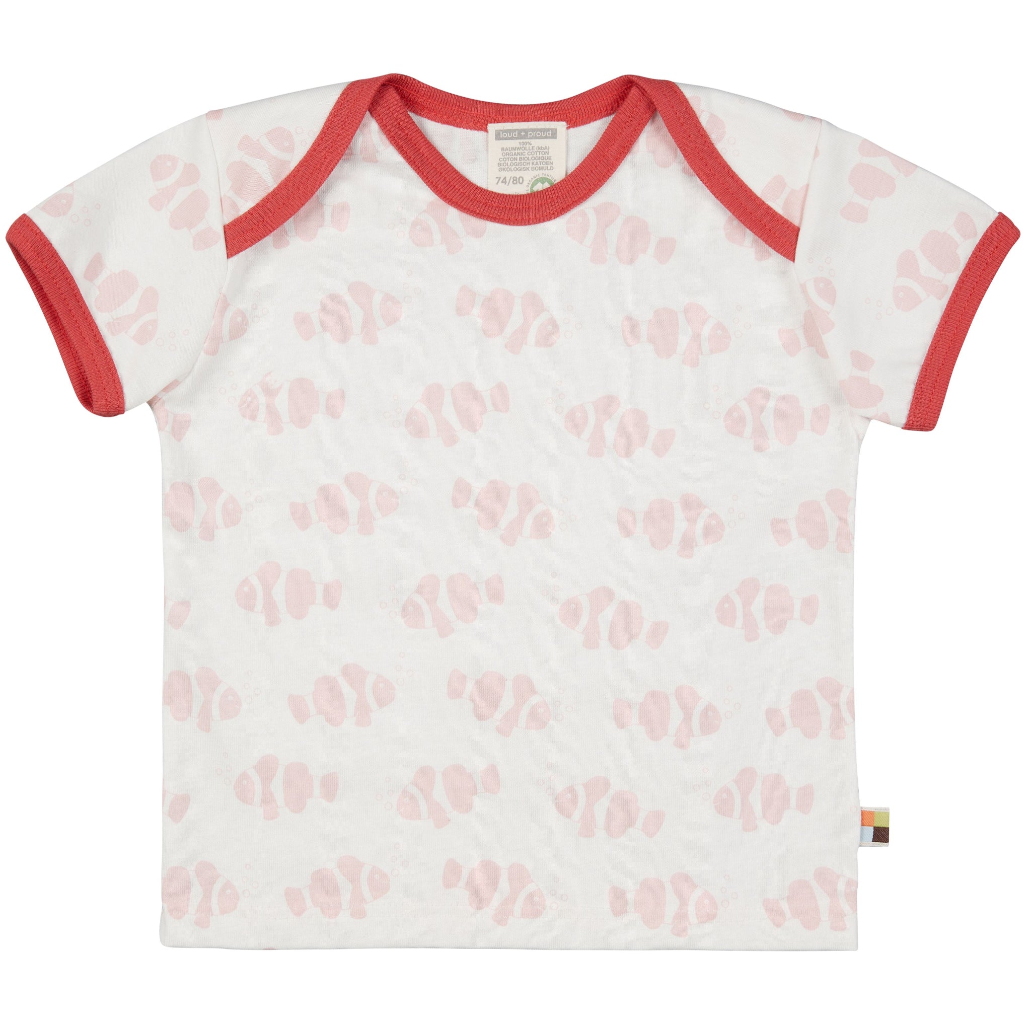 loud + proud T-Shirt, Druck Rose