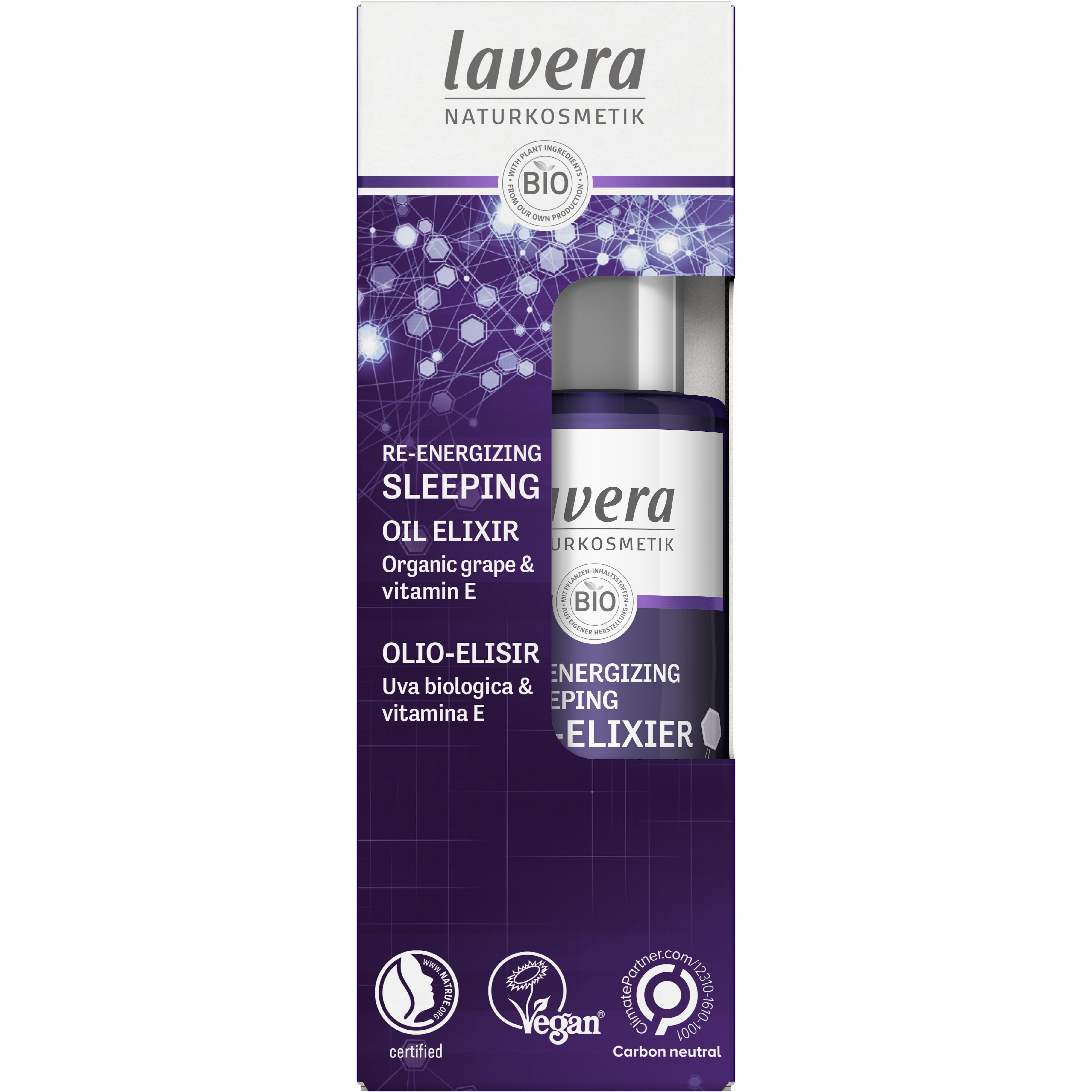 lavera RE-ENERGIZING "Sleeping Öl-Elixier" 30 ml