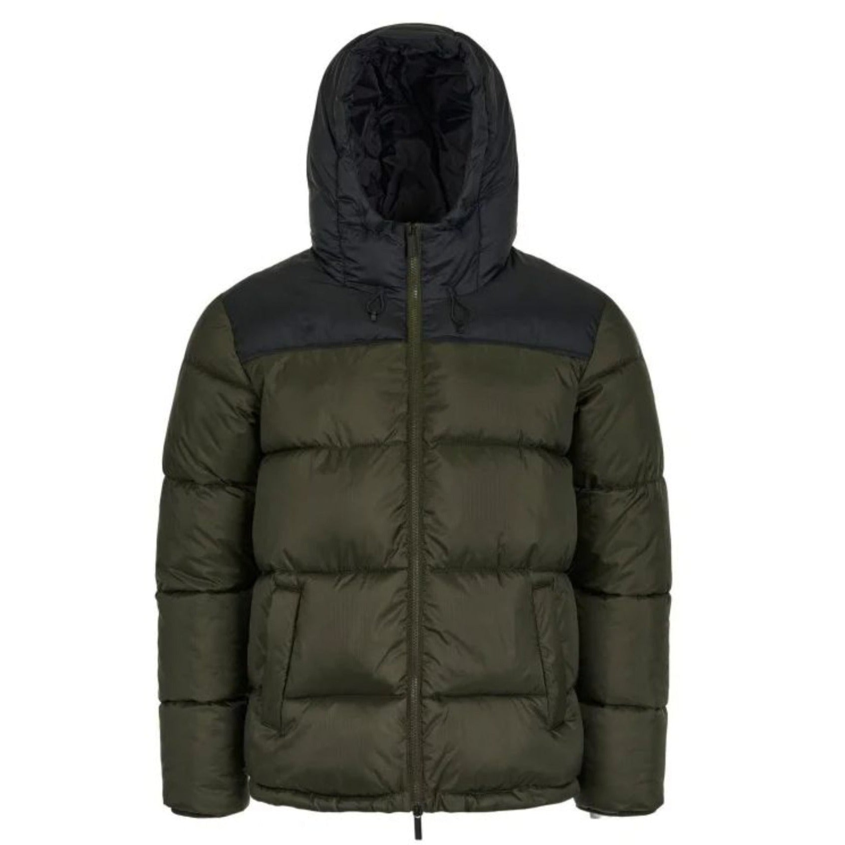 KnowledgeCotton Apparel Herren Pufferjacke "Color Blocked" Grün