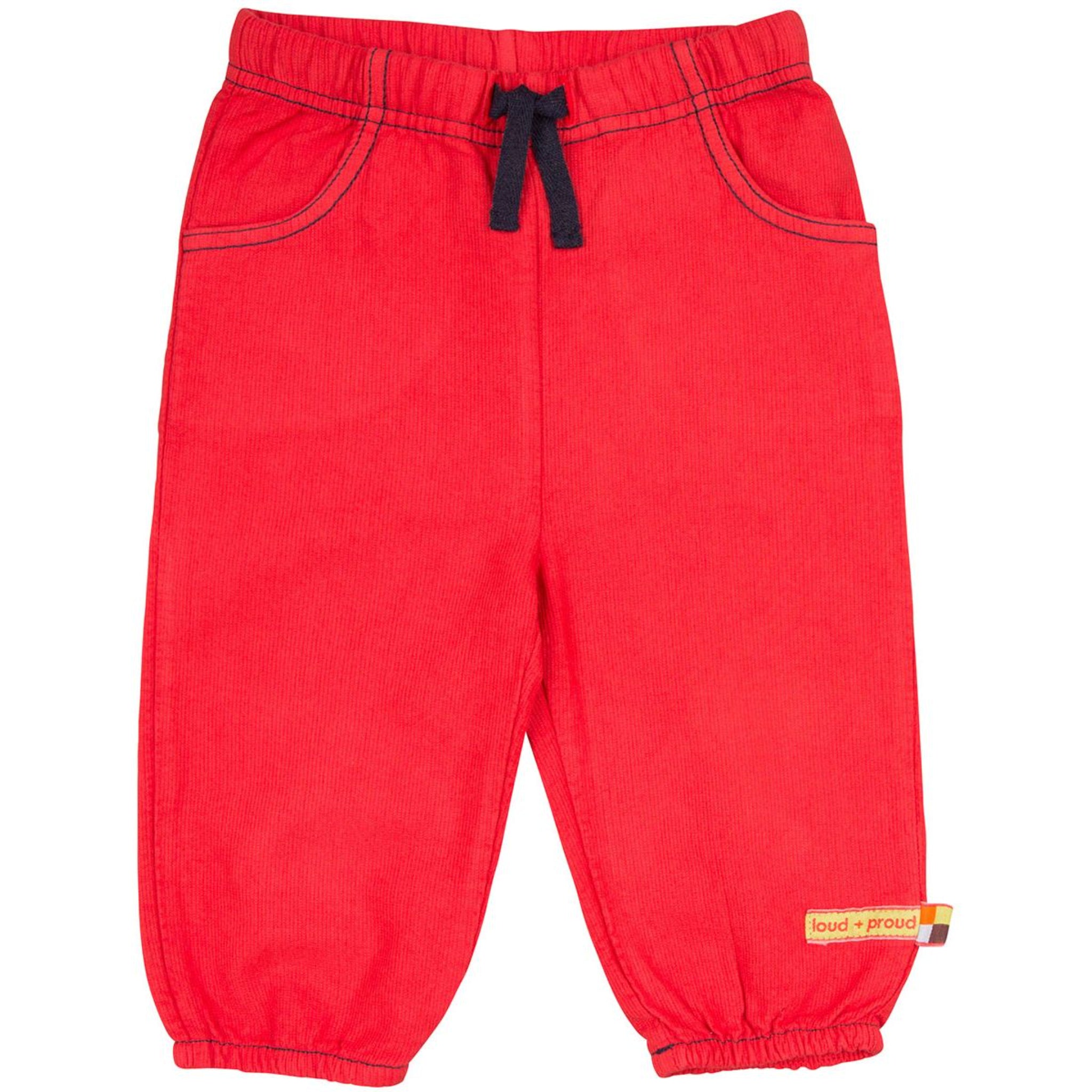 loud + proud Hose Rippenstruktur - Tomato