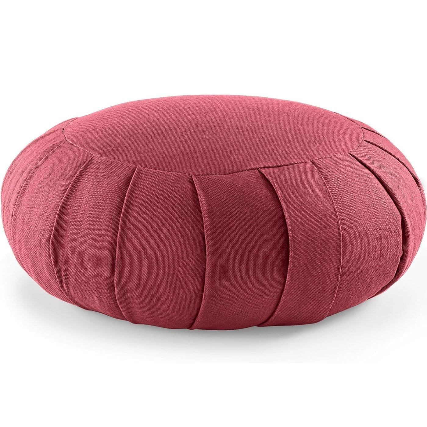 Lotuscrafts Zafu Meditationskissen "Zen" ohne Bestickung Bordeaux