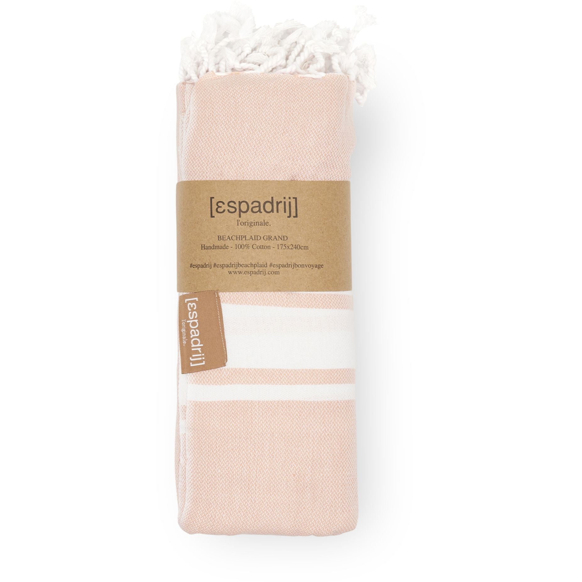 Espadrij l´originale Strandtuch "BEACHPLAID GRANDE" One Size Coral