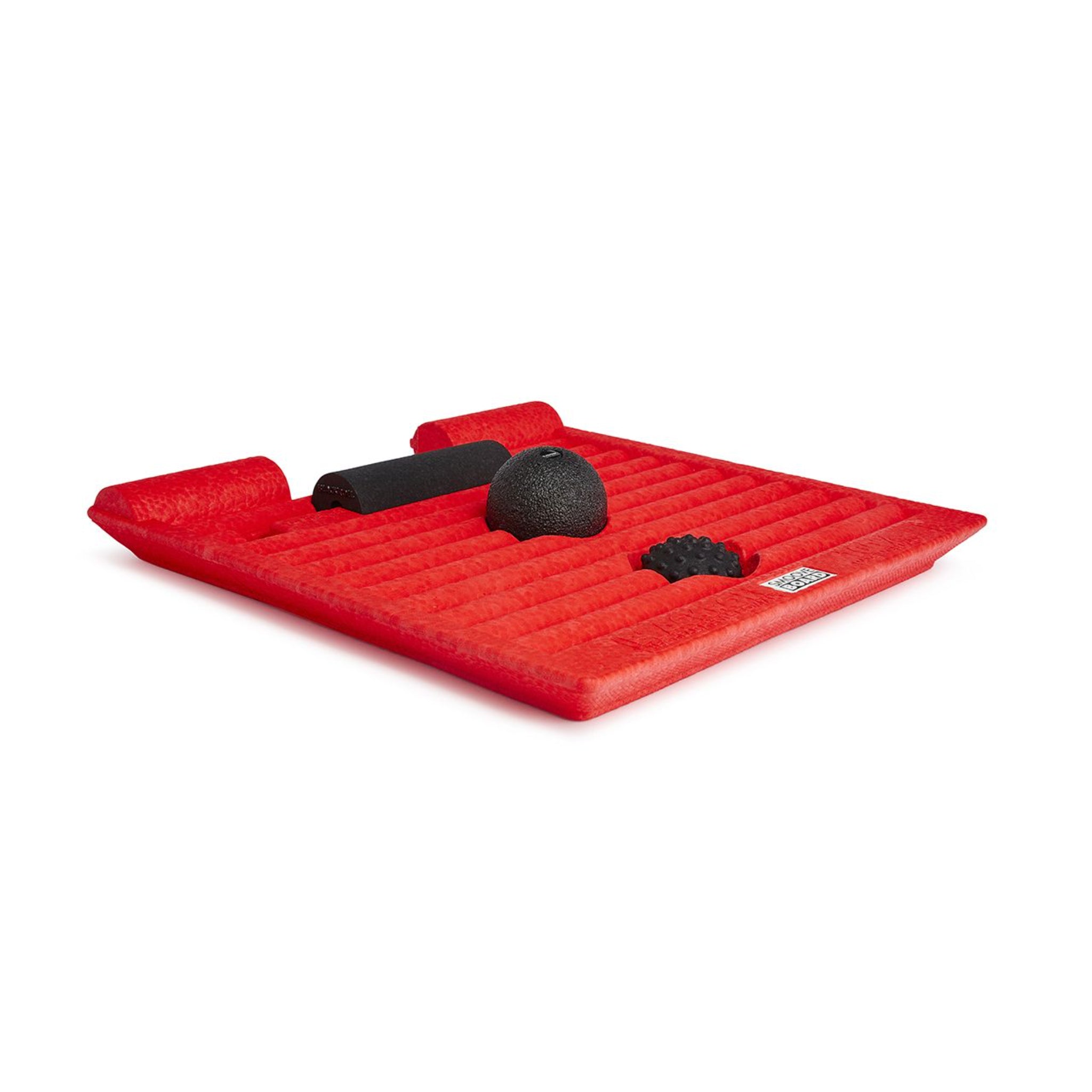 BLACKROLL® Stehmatte "SMOOVE BOARD" Red - with doming field