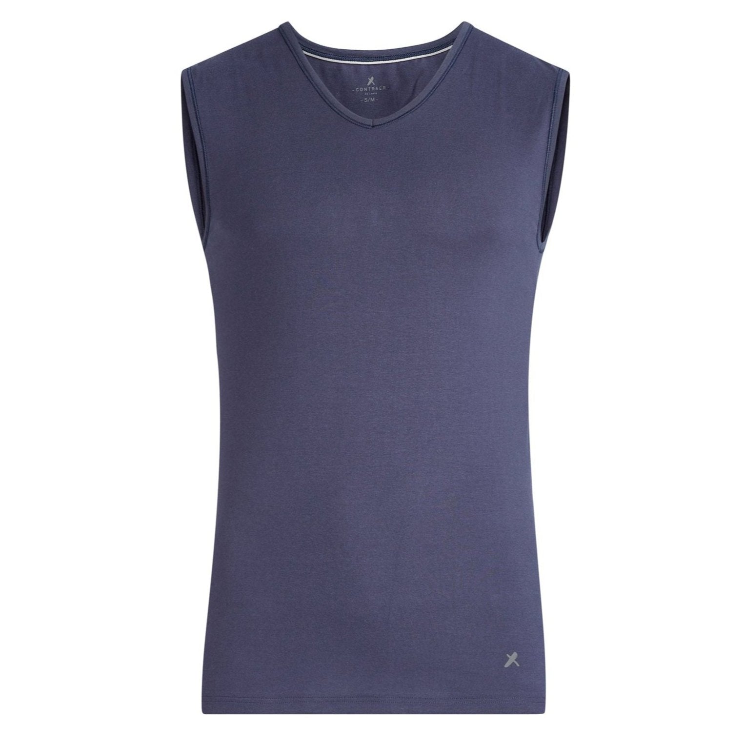 Contraer V-Ausschnitt T-Shirt 1/4 Arm Mitternachtblau