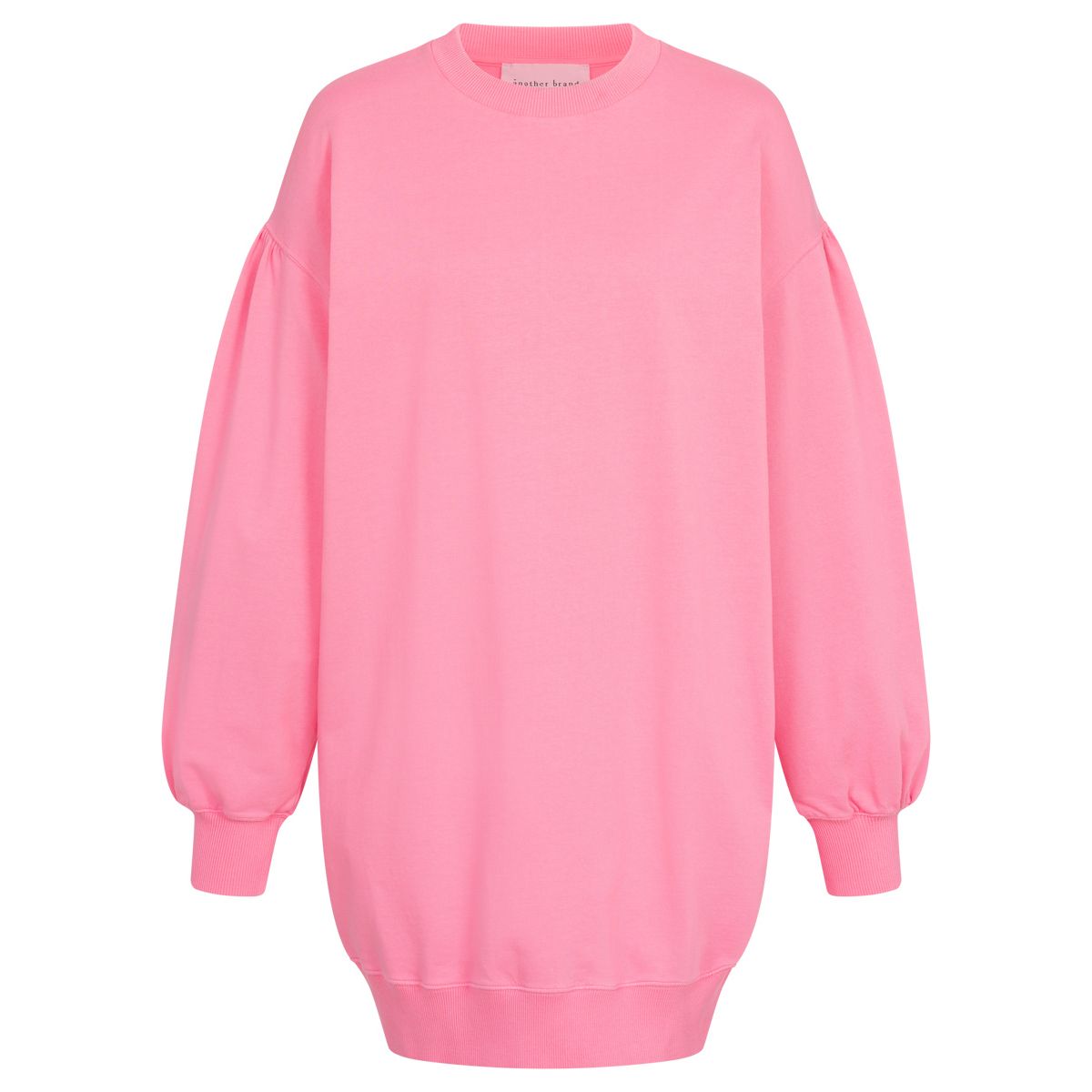 another brand Damen Kleid mit Ballonärmeln Pink Carnation