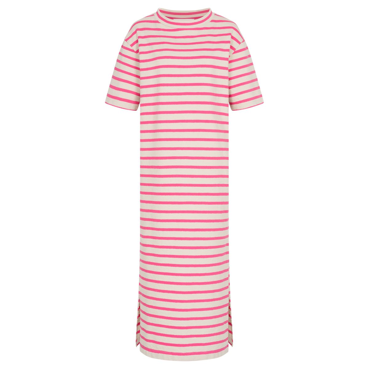 another brand Damen Kleid mit Streifen Pink Carnation