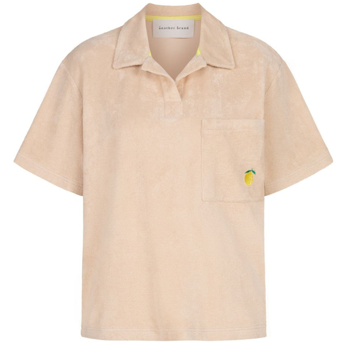 another brand Damen Polo Frottee L Silver Cloud