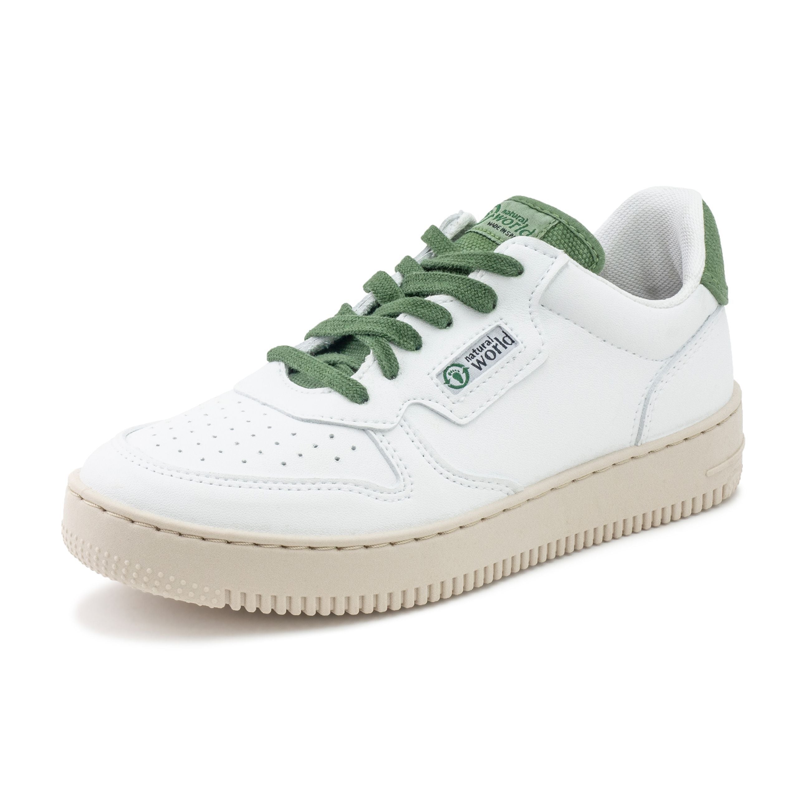 Natural World Vegane HERREN Sneaker "Hiba" 43 Weiß (Oliva)