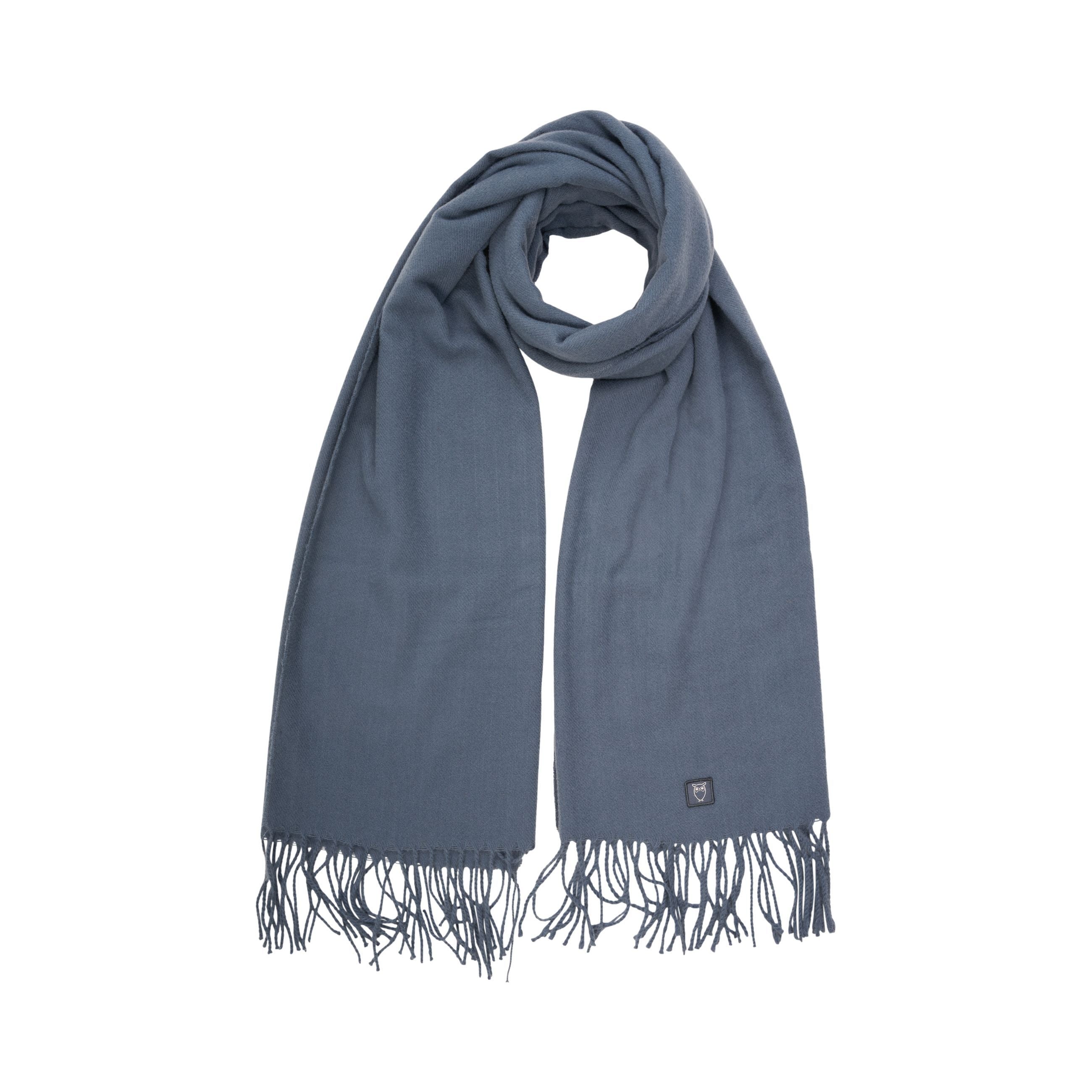 KnowledgeCotton Apparel Winterschal One size Blau (China Blue)