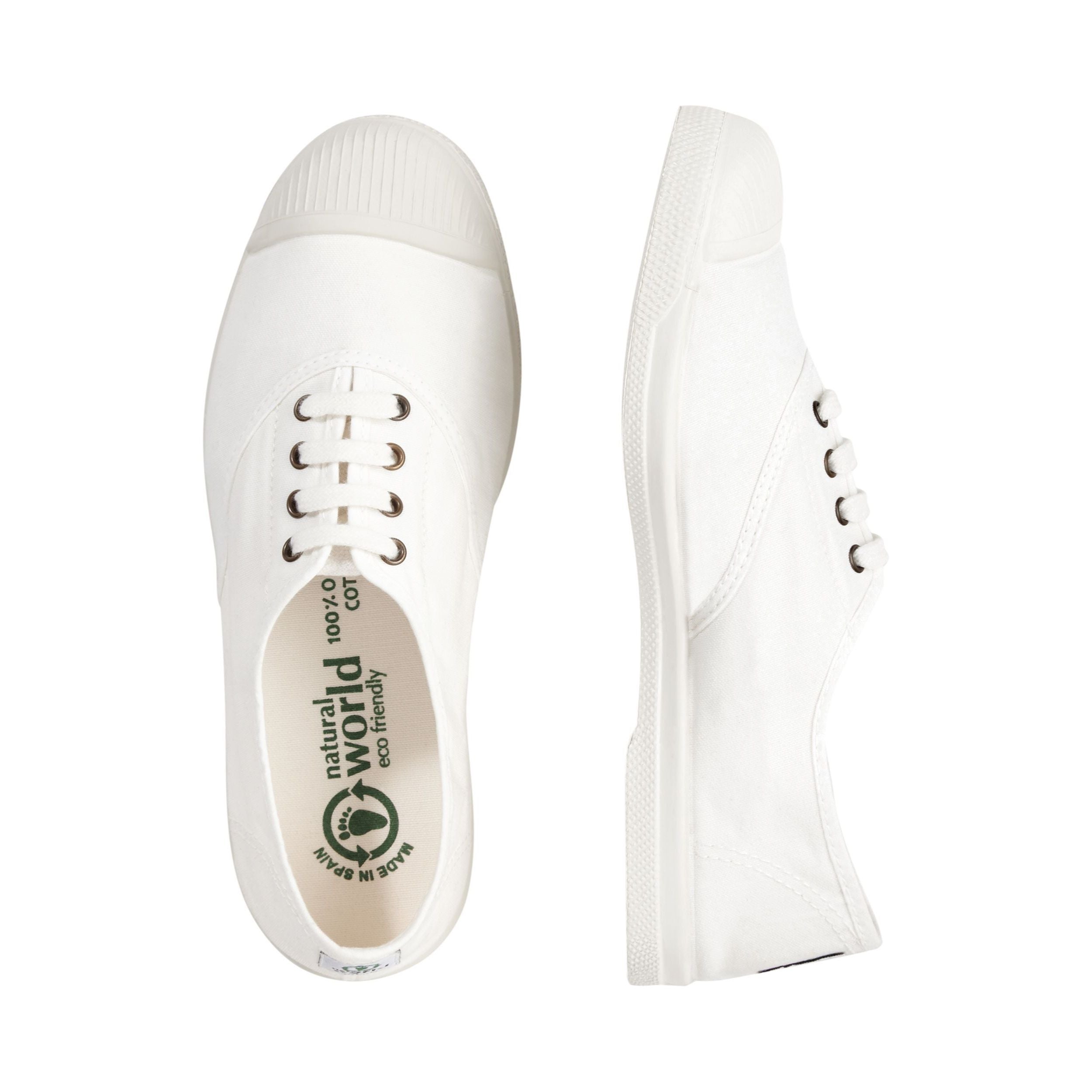 Natural World Vegan Damen Sneaker "Lavanda" Weiß (Blanco)