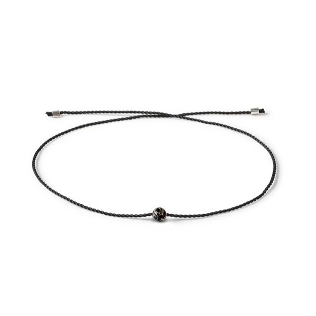 Seelenband Armband "Wachsendes Wunschband" Kaiser Jaspis Schwarz