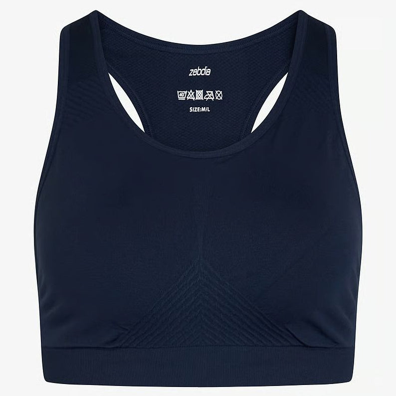 ZEBDIA Sport Seamless Bra Navy