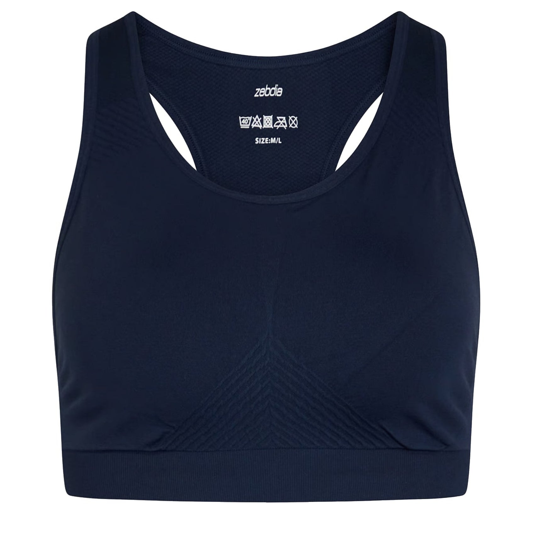 ZEBDIA Sports Bra Navy