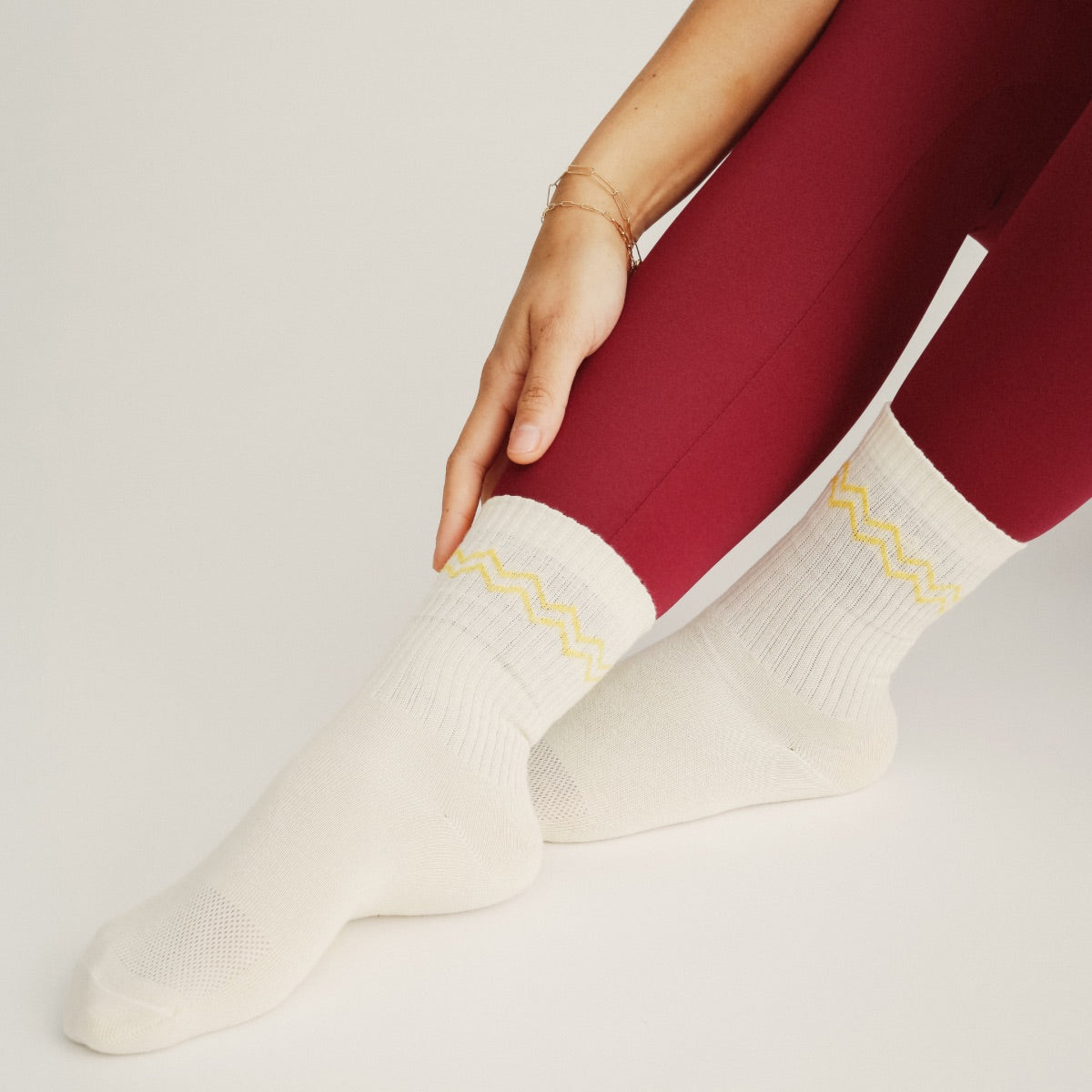 Jutelaune Socken "Zig Zag" Gelb