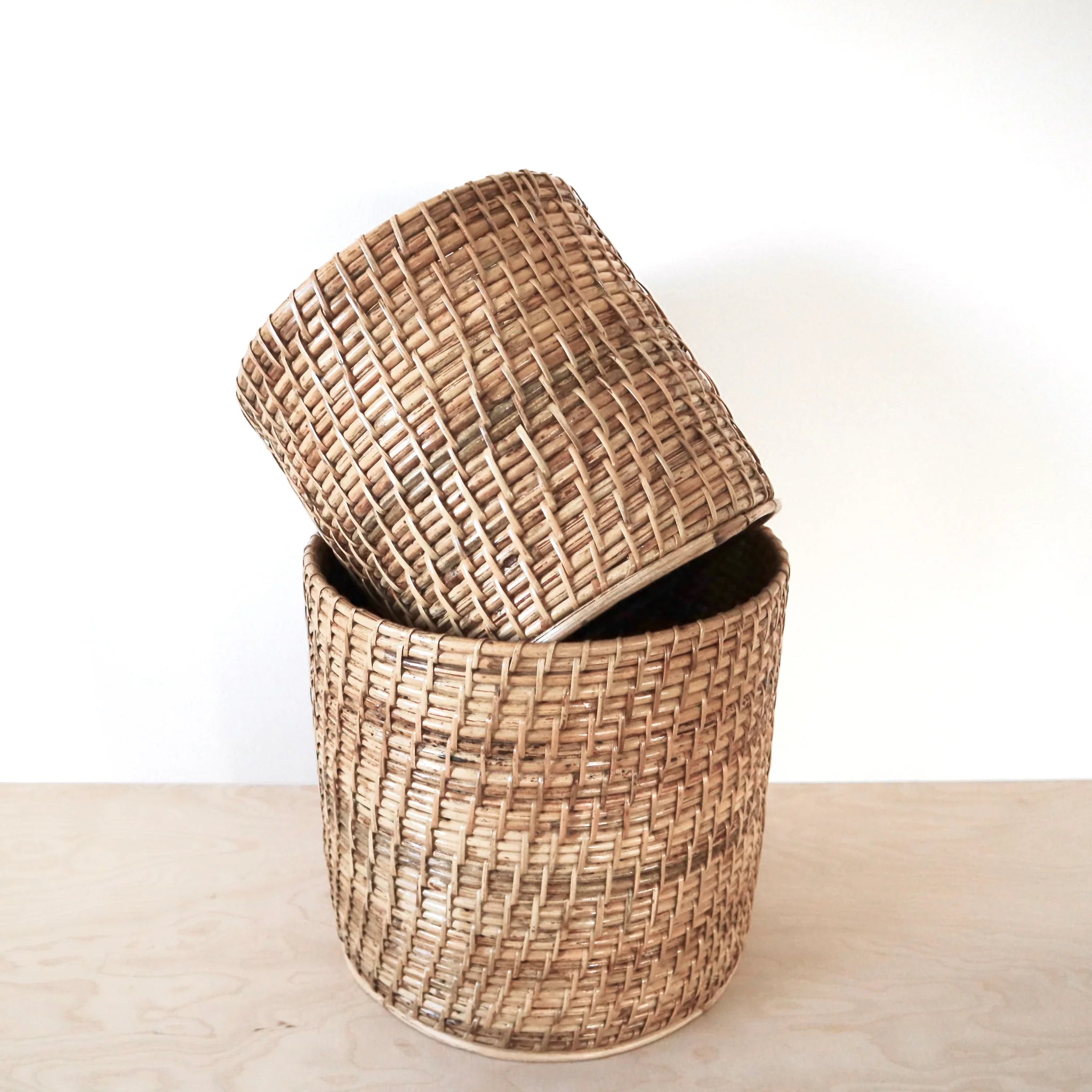 Naturewaves runder Korb aus Rattan "Pano"