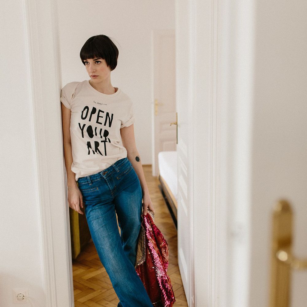 The colorful crew "Open Your Art" T-Shirt