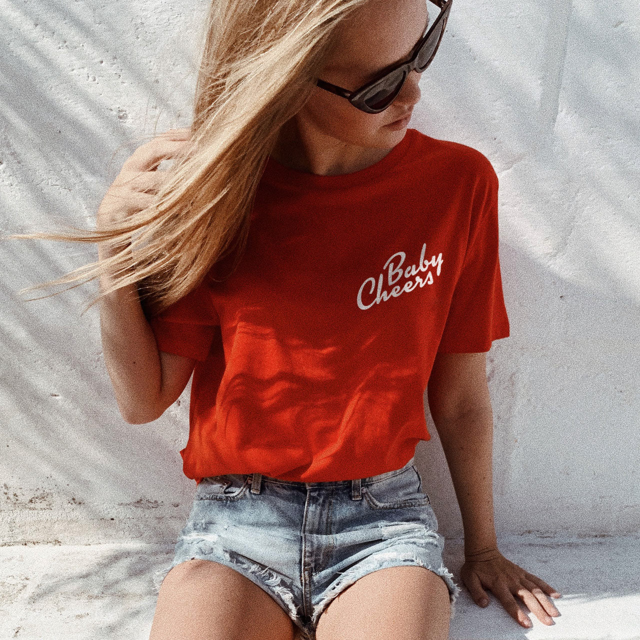 hey soho Cheers Baby T-Shirt Red
