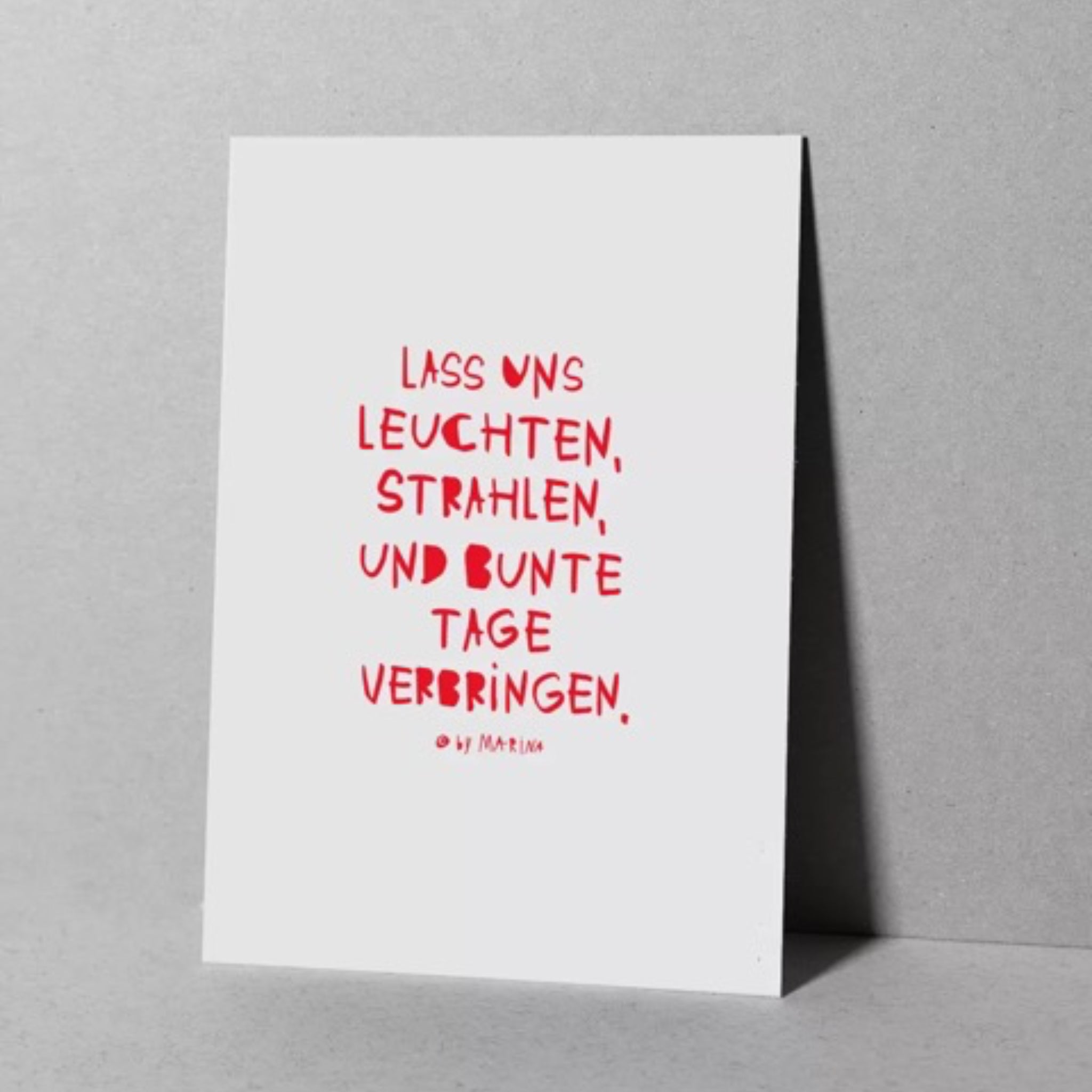 MARI&ANNE Postkarte Lass uns leuchten DIN A6