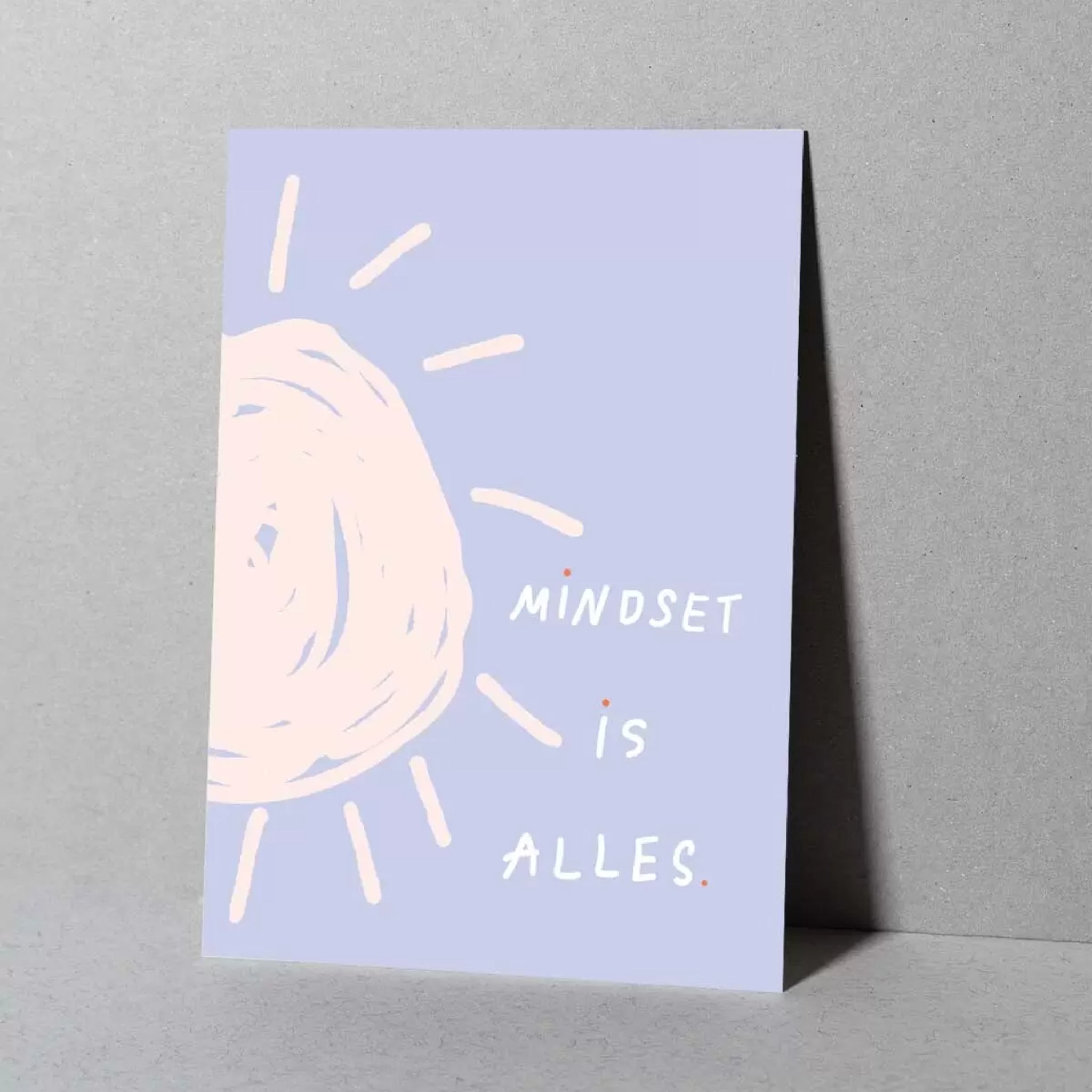 MARI&ANNE Postkarte Mindset is alles DIN A6