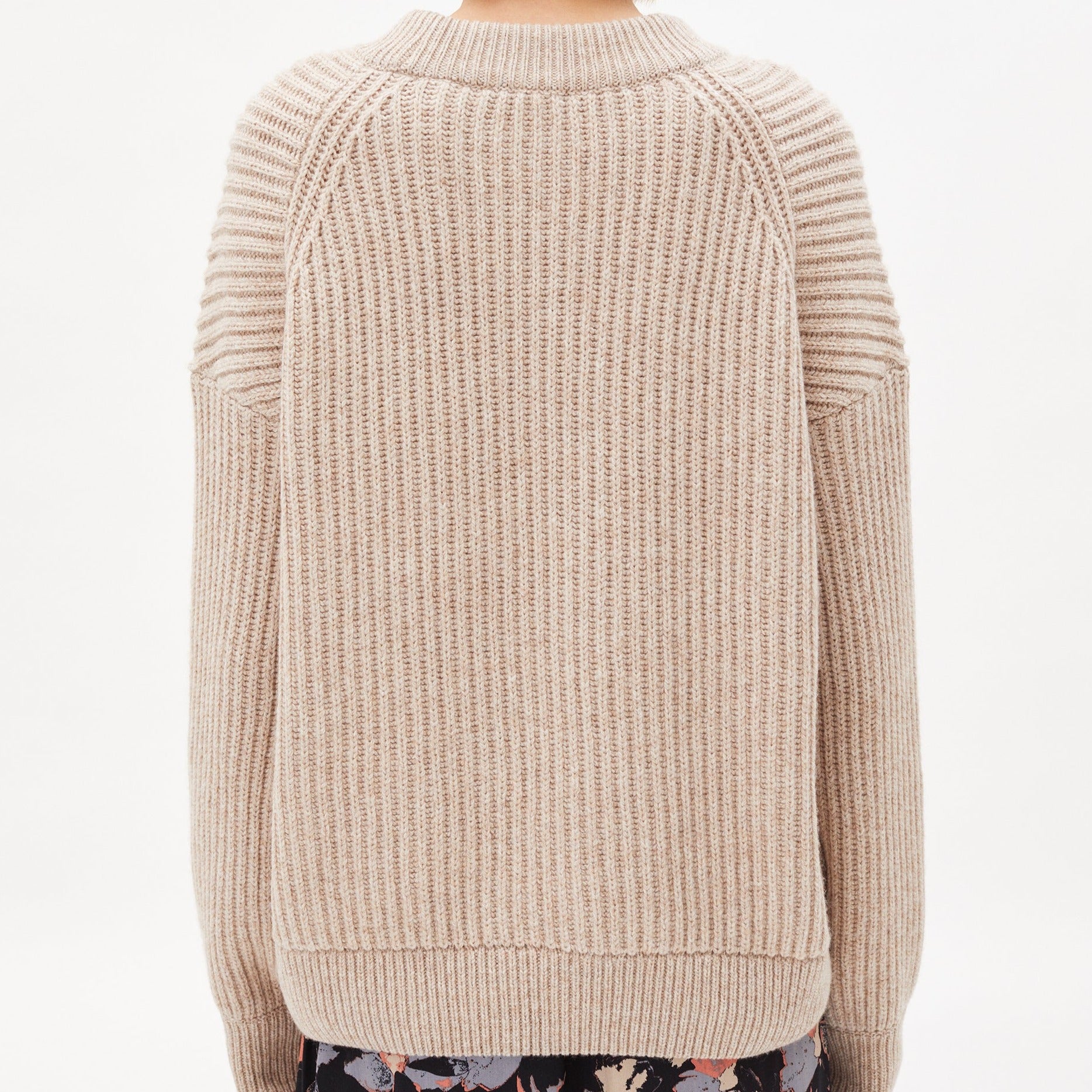 ARMEDANGELS Pullover "HILARIAA SOFT" - light desert melange