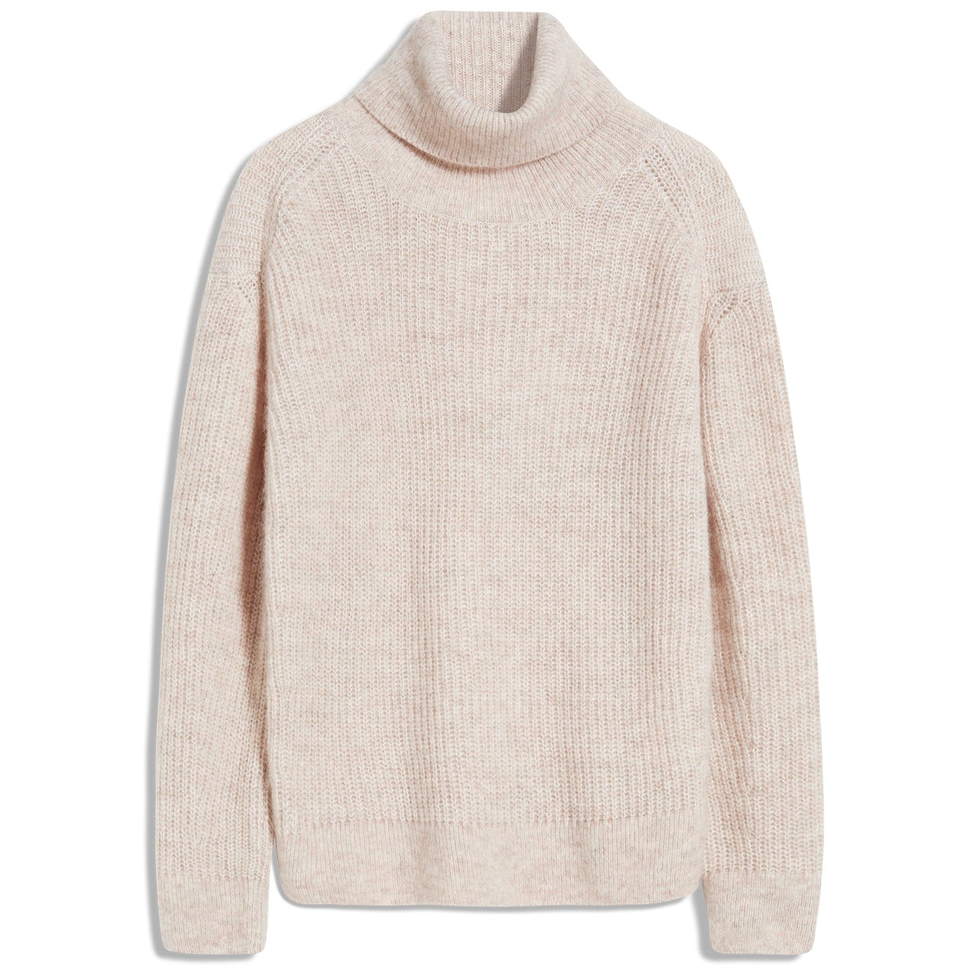 ARMEDANGELS Strick Pullover Loose Fit "ILSIAA" - kinoko melange-oatmilk