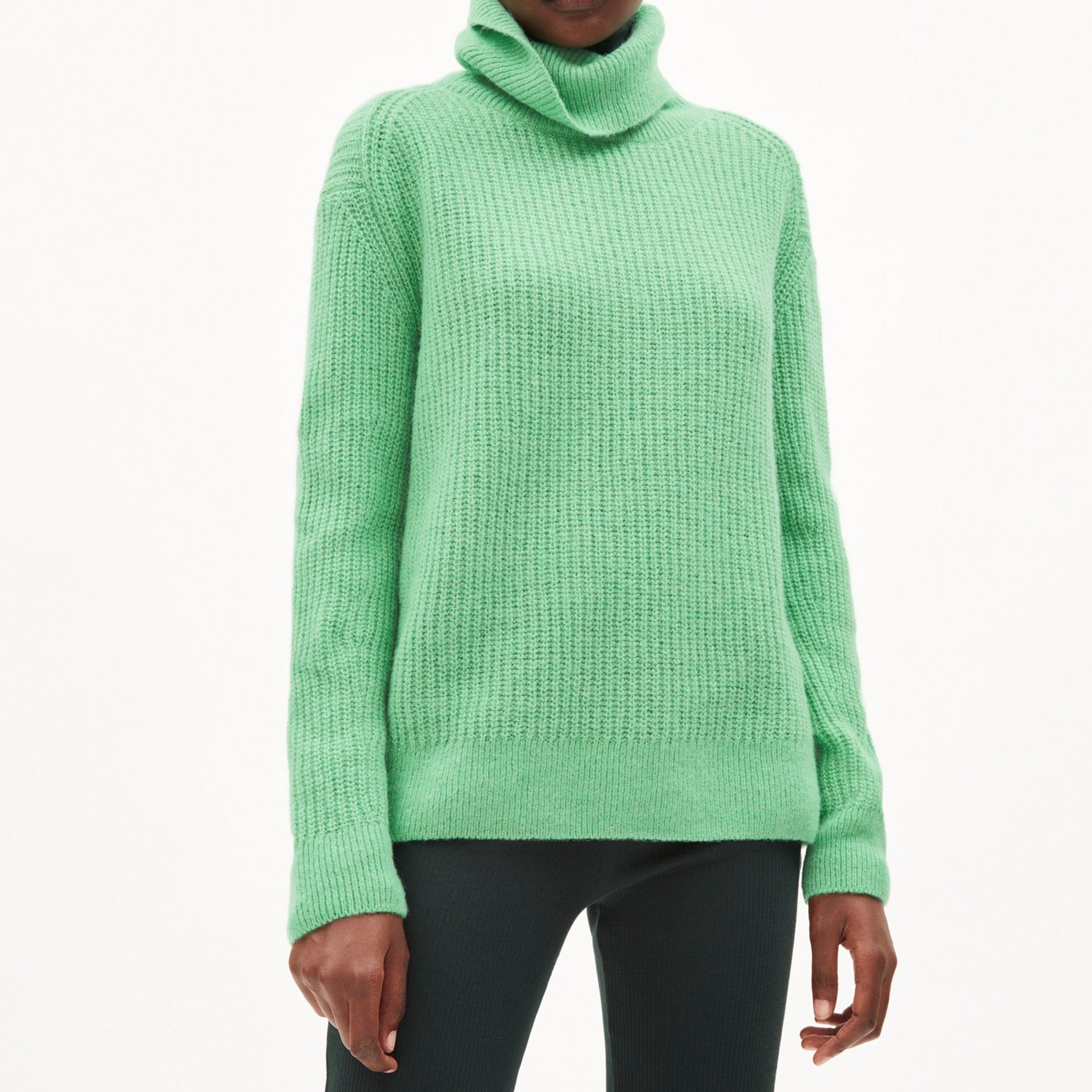 ARMEDANGELS Strick Pullover Loose Fit "ILSIAA" - apple neon