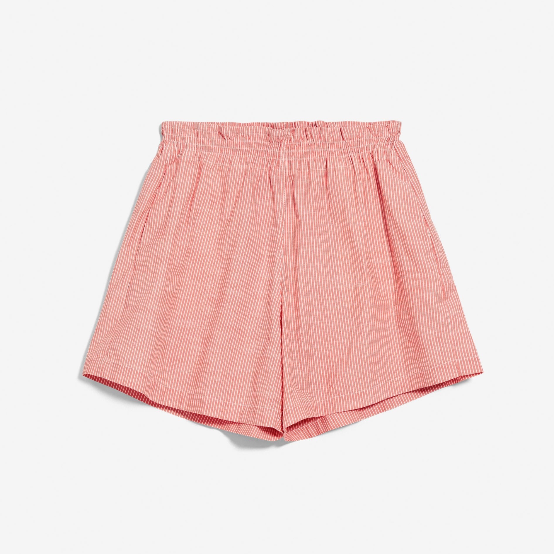 ARMEDANGELS Shorts "MELORAA STRIPES" - hibiscus-off white