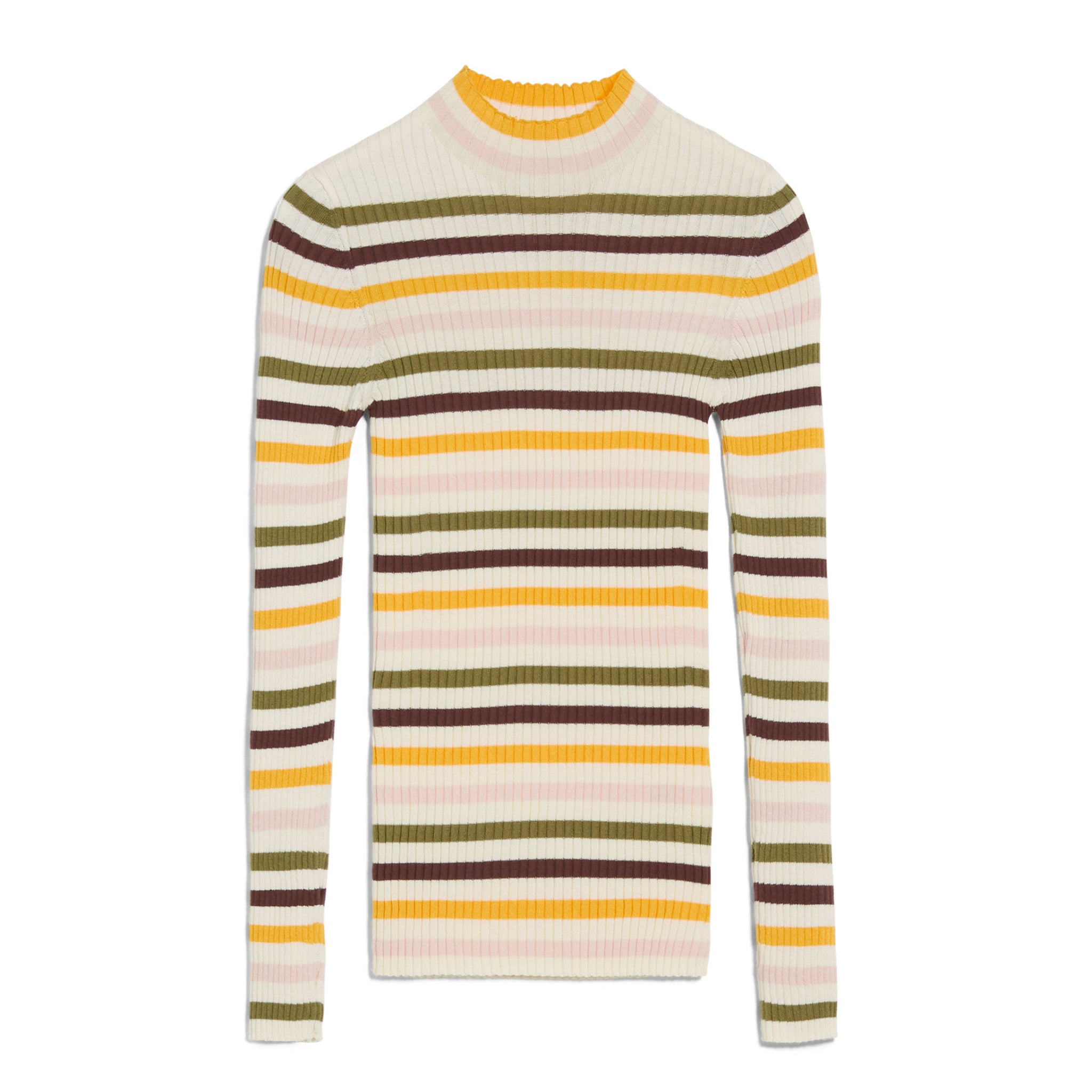 ARMEDANGELS Strick Pullover "ALAANI MULTICOLOR" - oatmilk-sunset