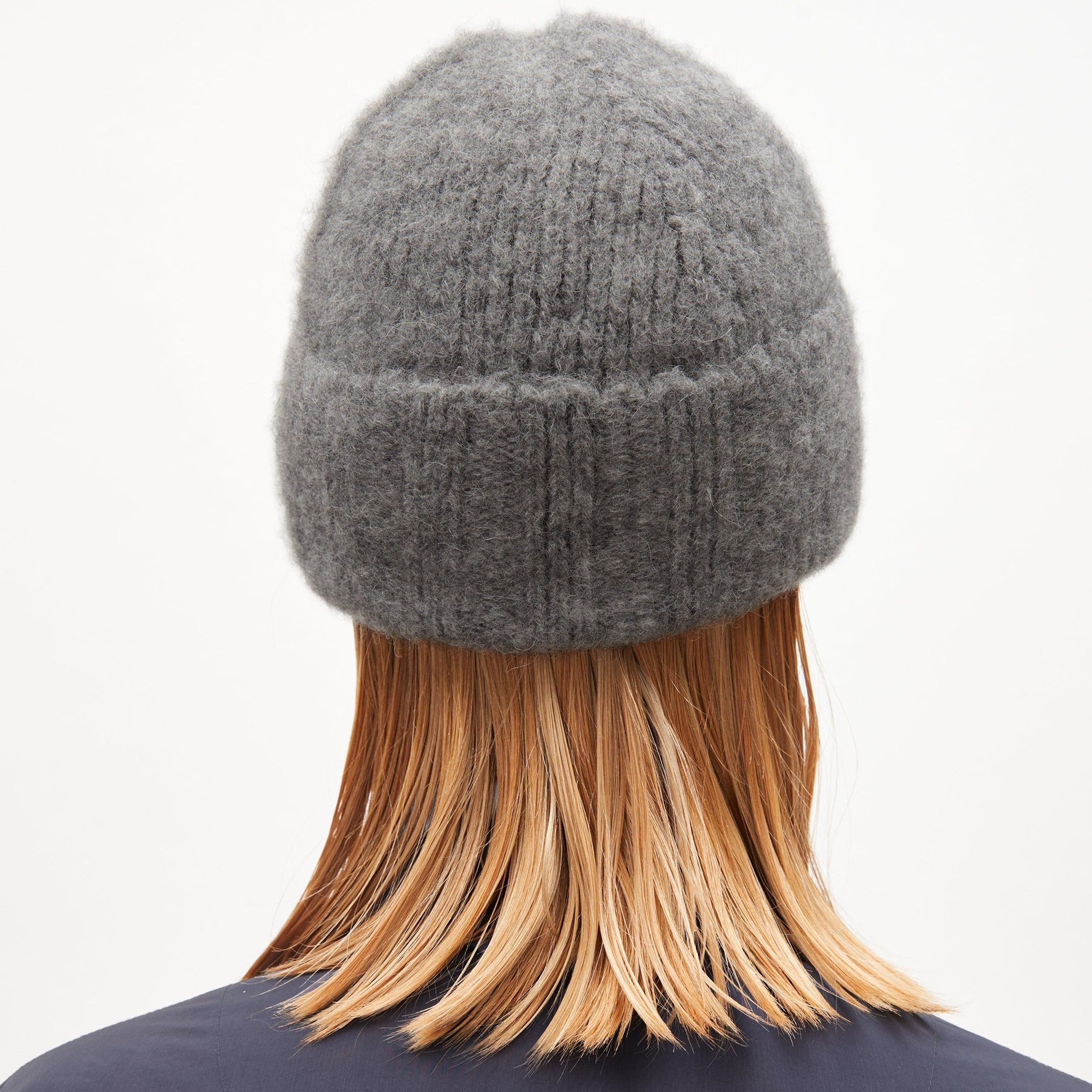 ARMEDANGELS Mütze Regular Fit "LIESAA PREMIUM" - frozen mid grey melange