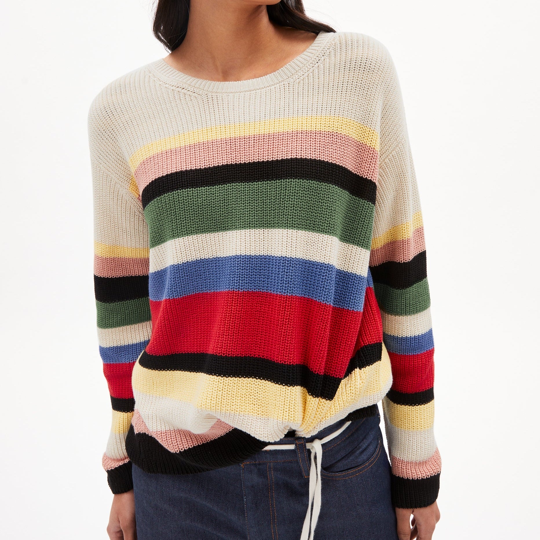 ARMEDANGELS Damen Strickpullover "NURIELLAA MULTICOLOR" - dark poppy-myrtales