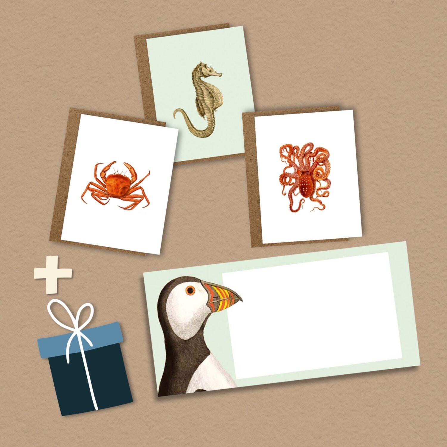 30x40 Stationery Set "Tiermotive"